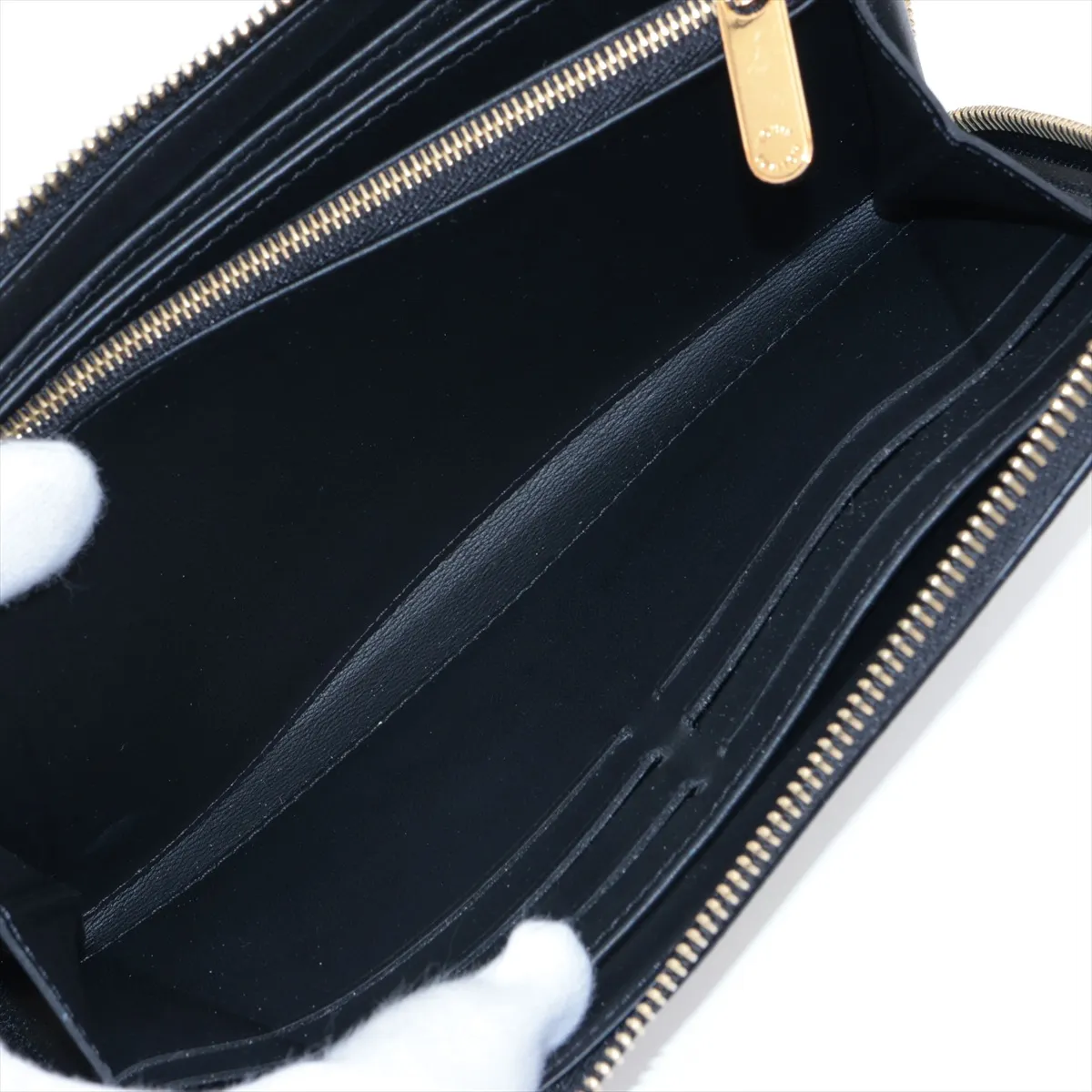 Mahina Zippy Wallet M82645 Noir Round Zip Wallet (RFID detected) — view 8