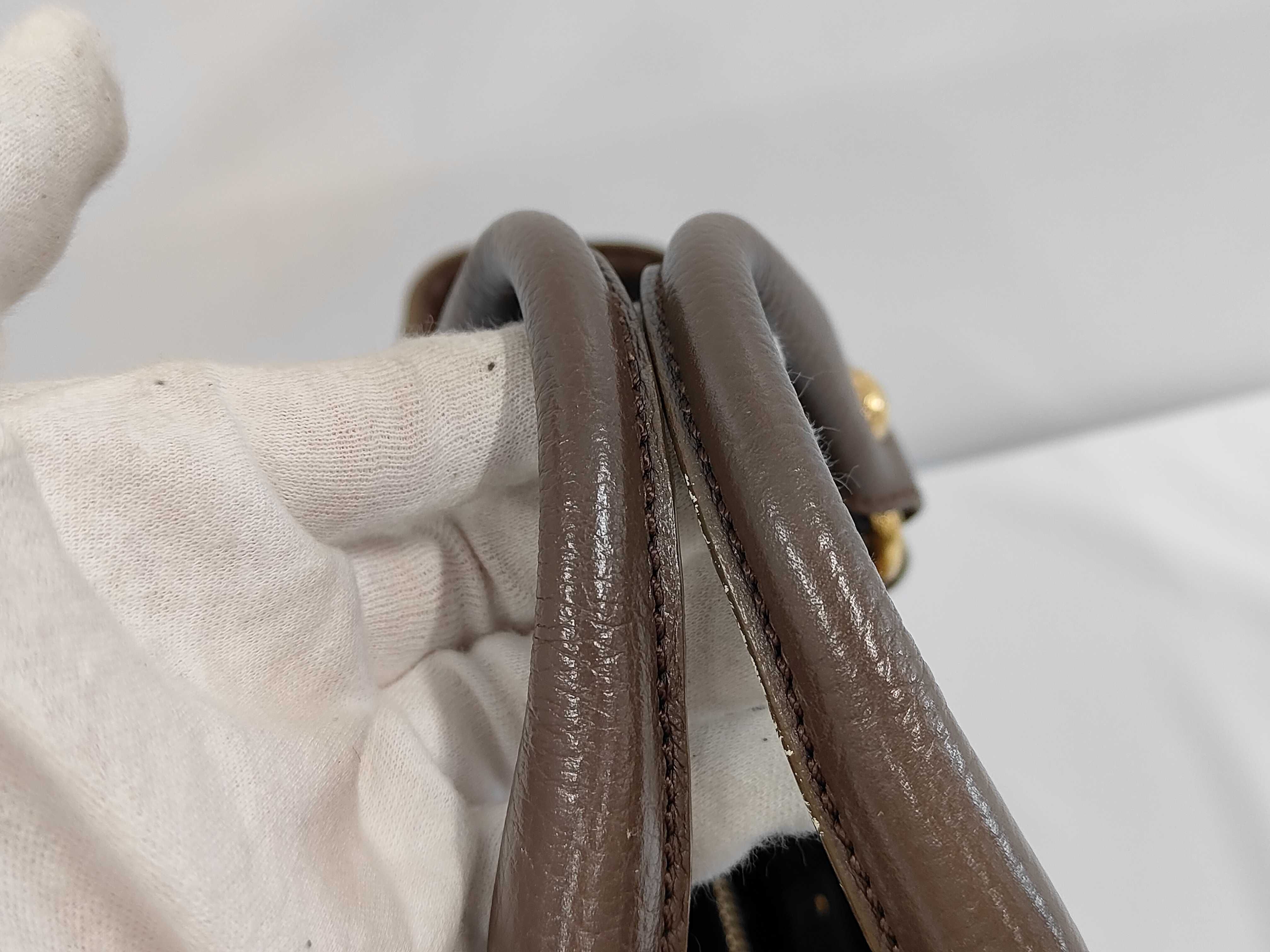 Boogie Bag Suede Beige Gold Hardware Handbag — view 5