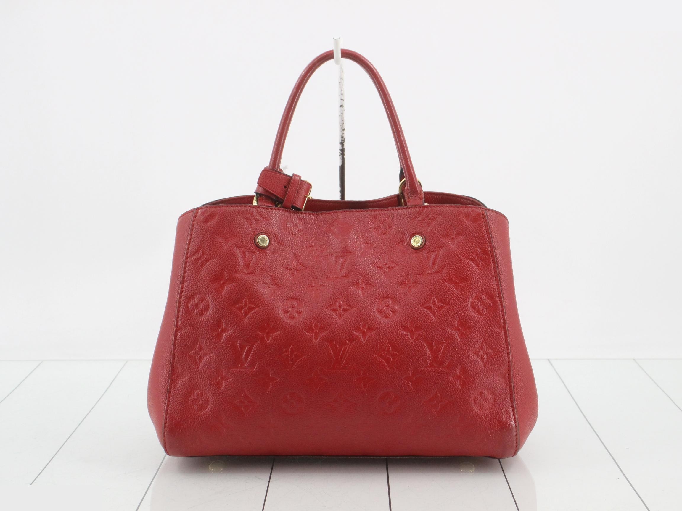 Monogram Empreinte Montaigne MM Cerise 2-Way Handbag