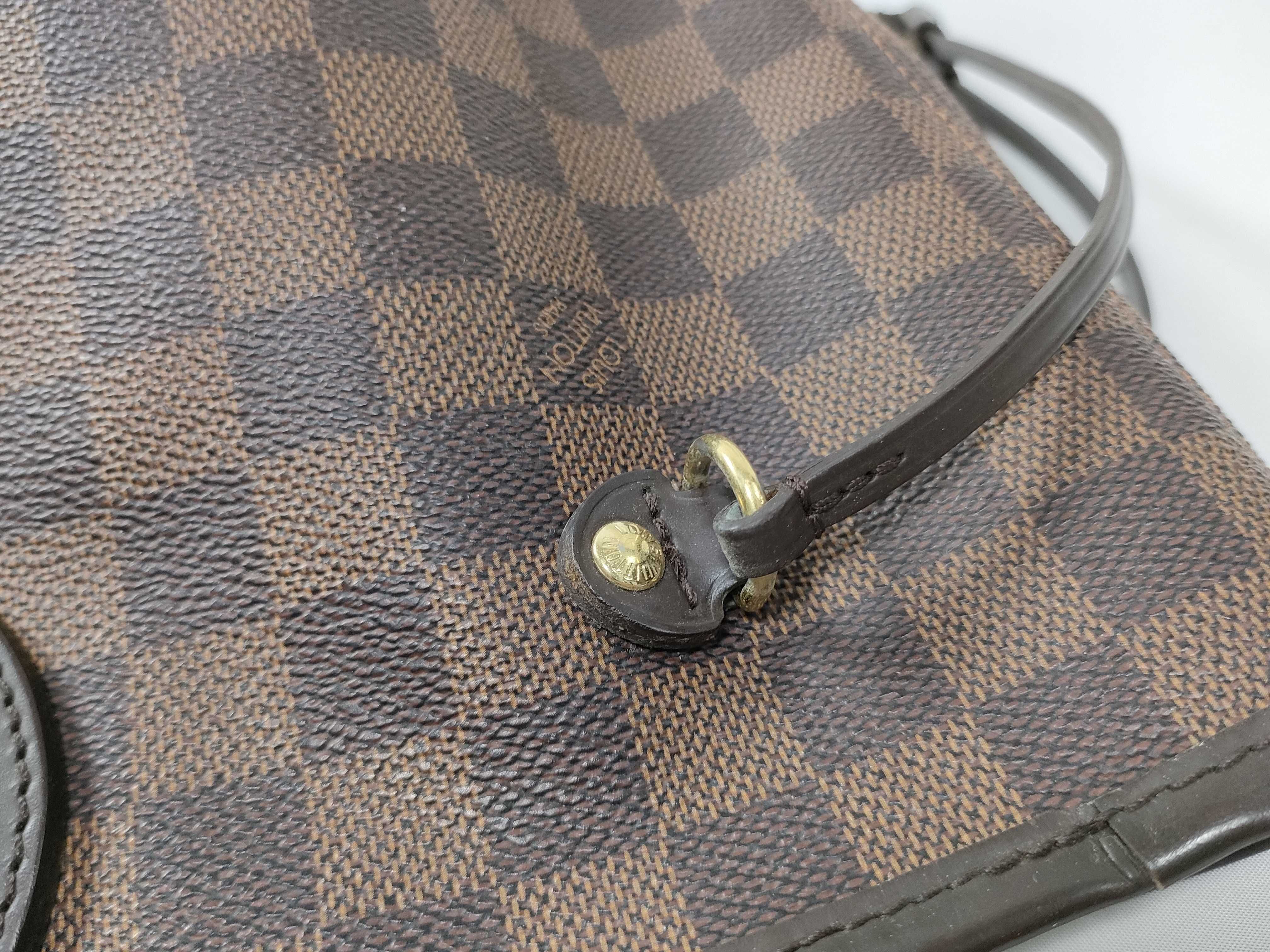 Damier TW-LV Neverfull MM Damier Ebene Tote Bag — view 13