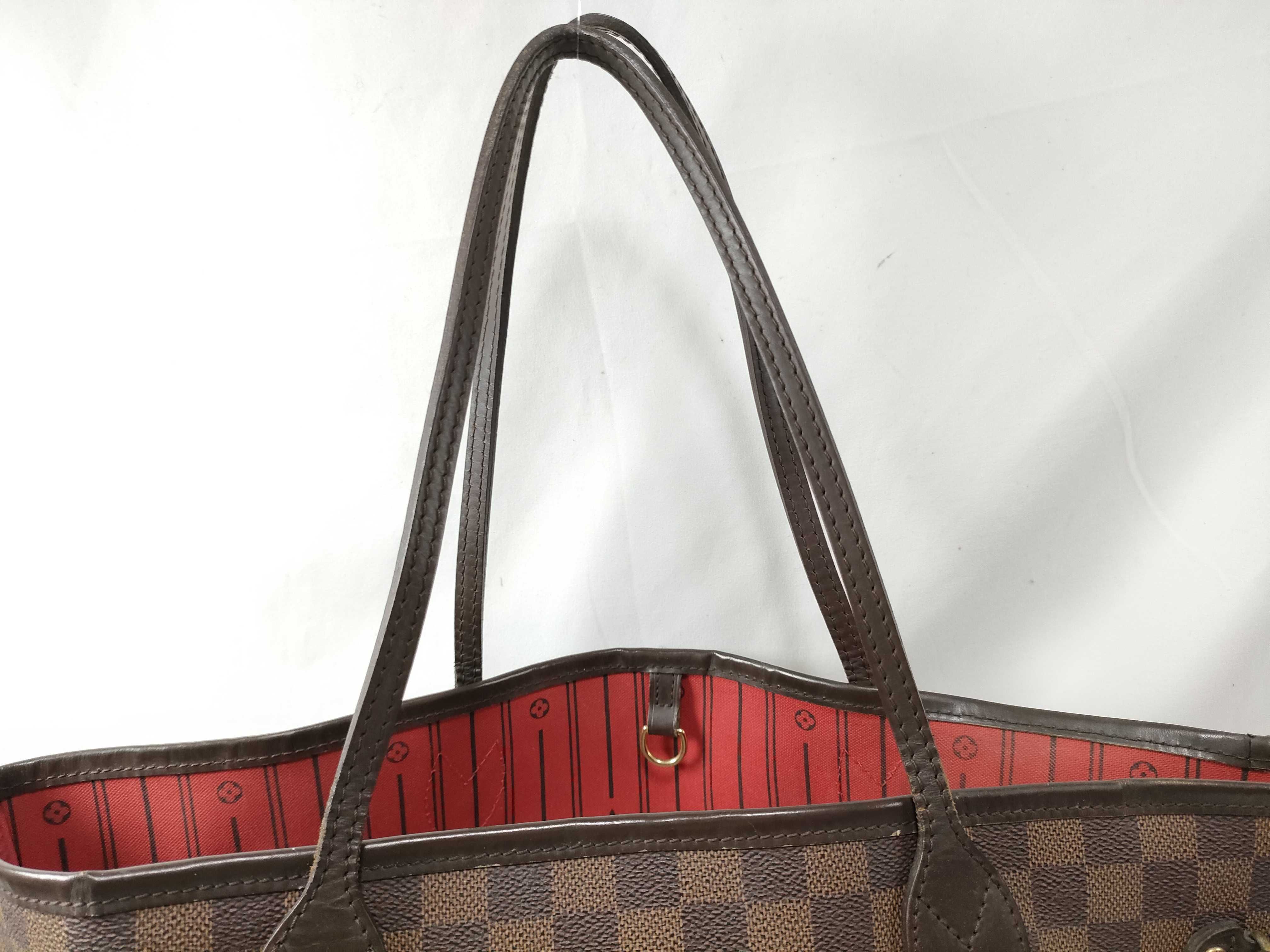 Damier TW-LV Neverfull MM Damier Ebene Tote Bag — view 3