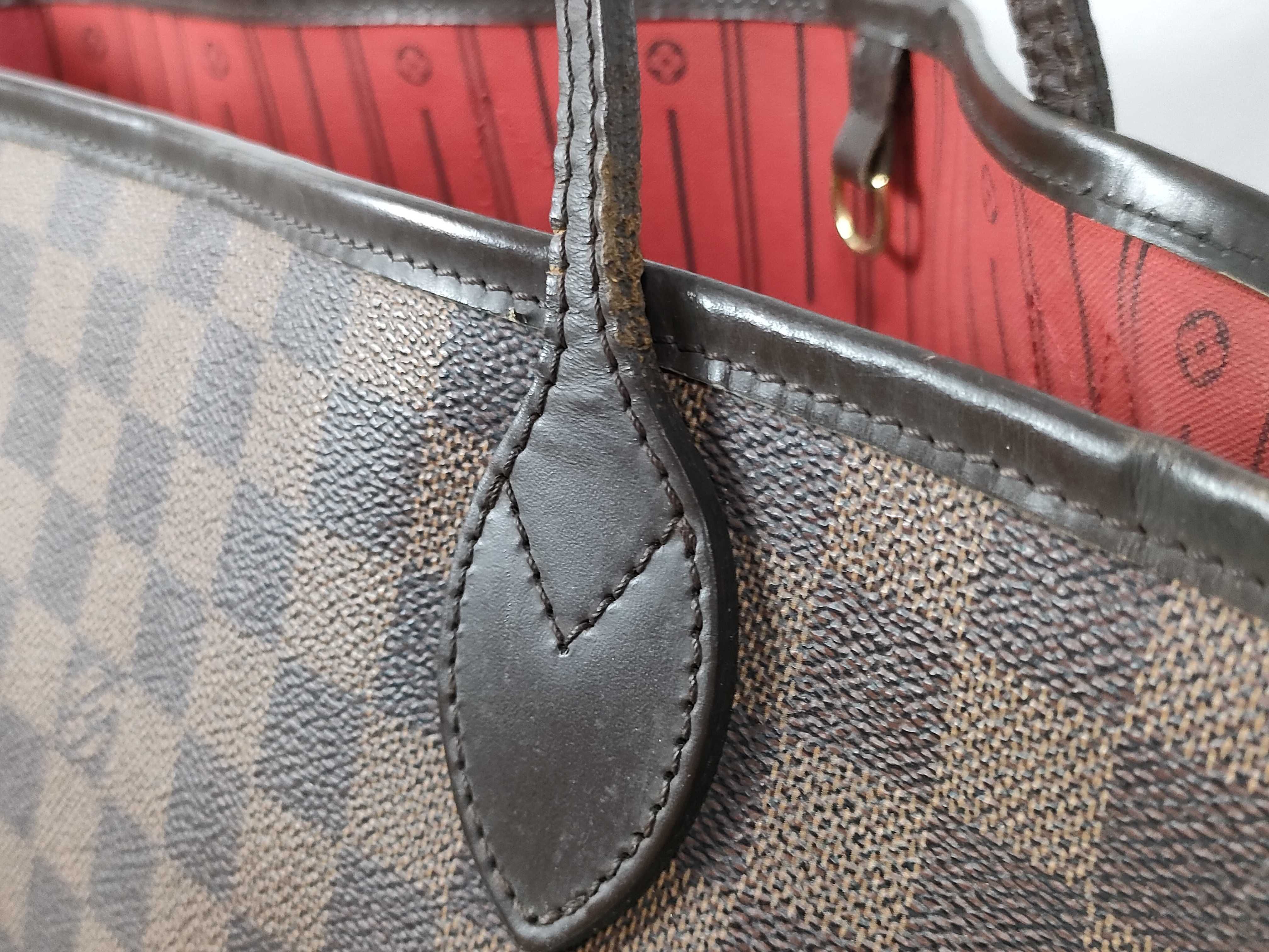 Damier TW-LV Neverfull MM Damier Ebene Tote Bag — view 4