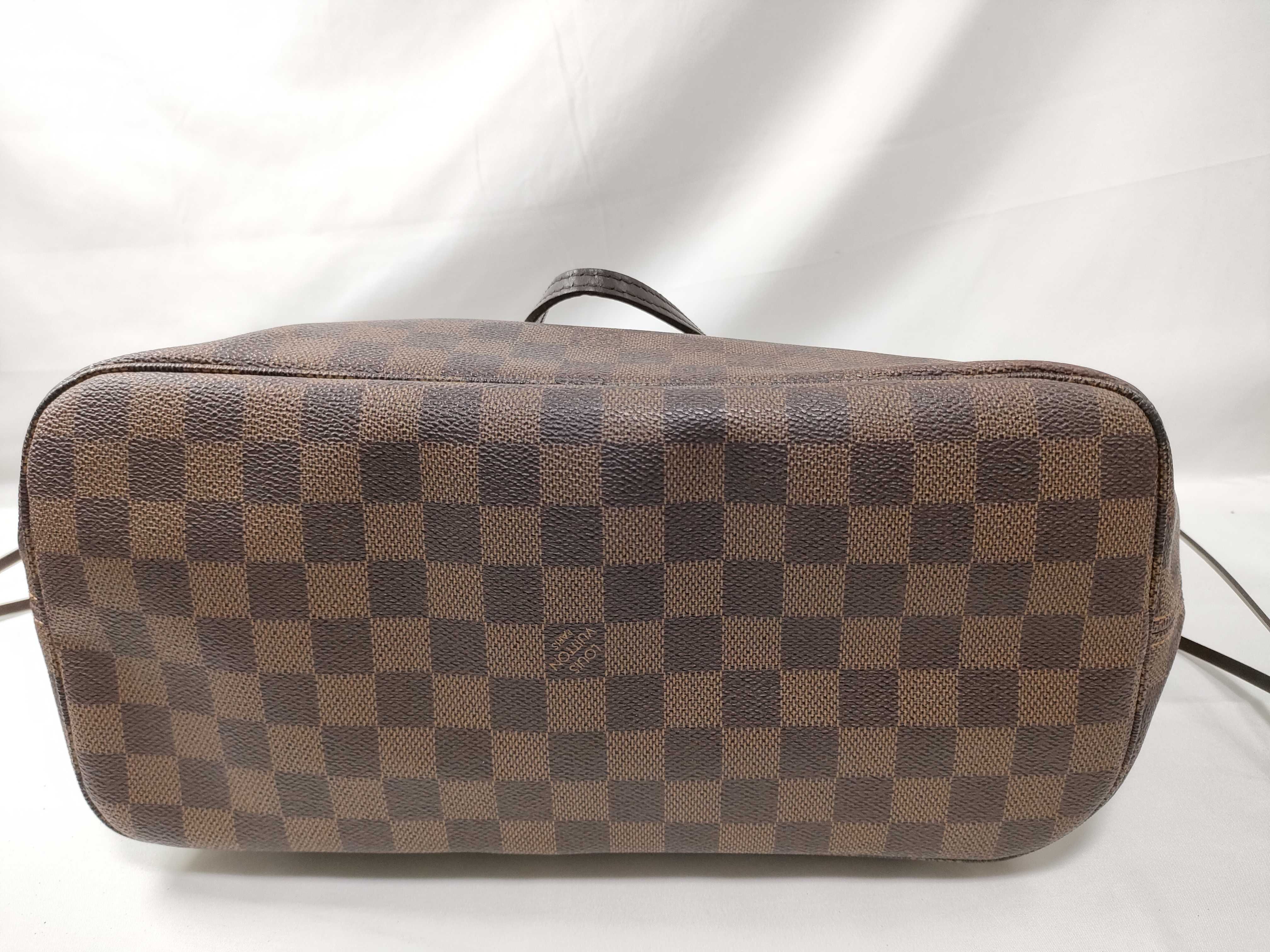 Damier TW-LV Neverfull MM Damier Ebene Tote Bag — view 6