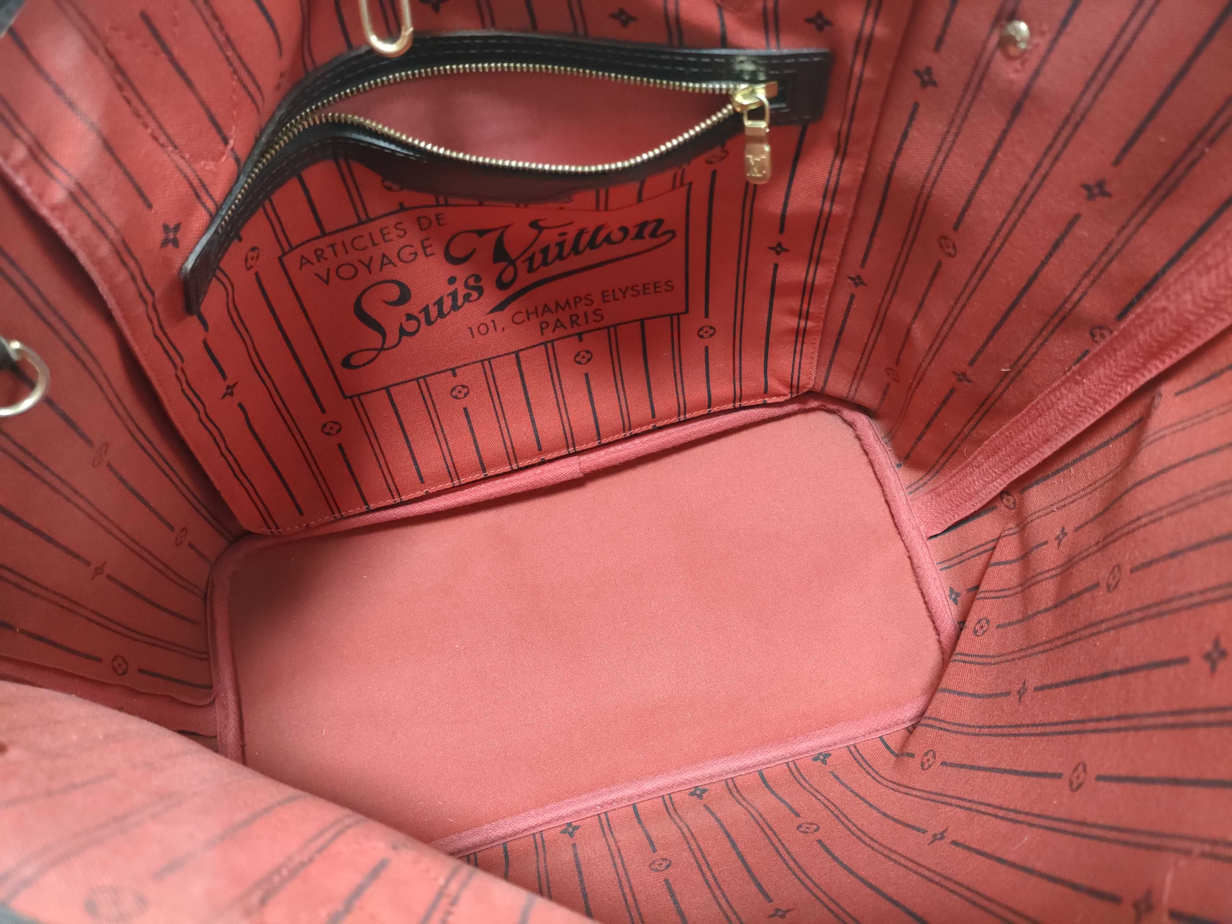 Damier TW-LV Neverfull MM Damier Ebene Tote Bag — view 10