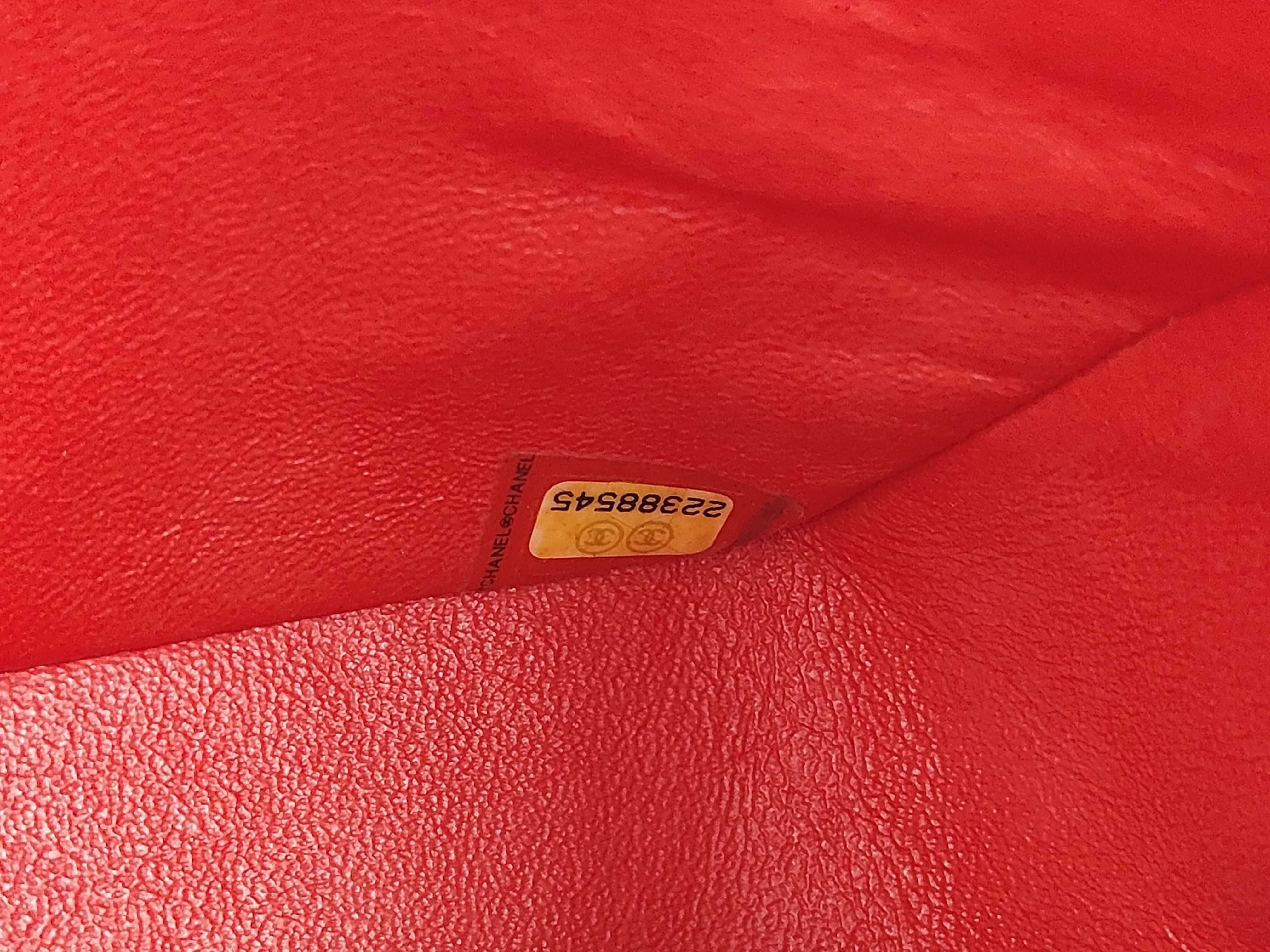 BAG LAMBSKIN CLASSIC DOUBLE FLAP 25CM NO.22 RED Shoulder Bag — view 11