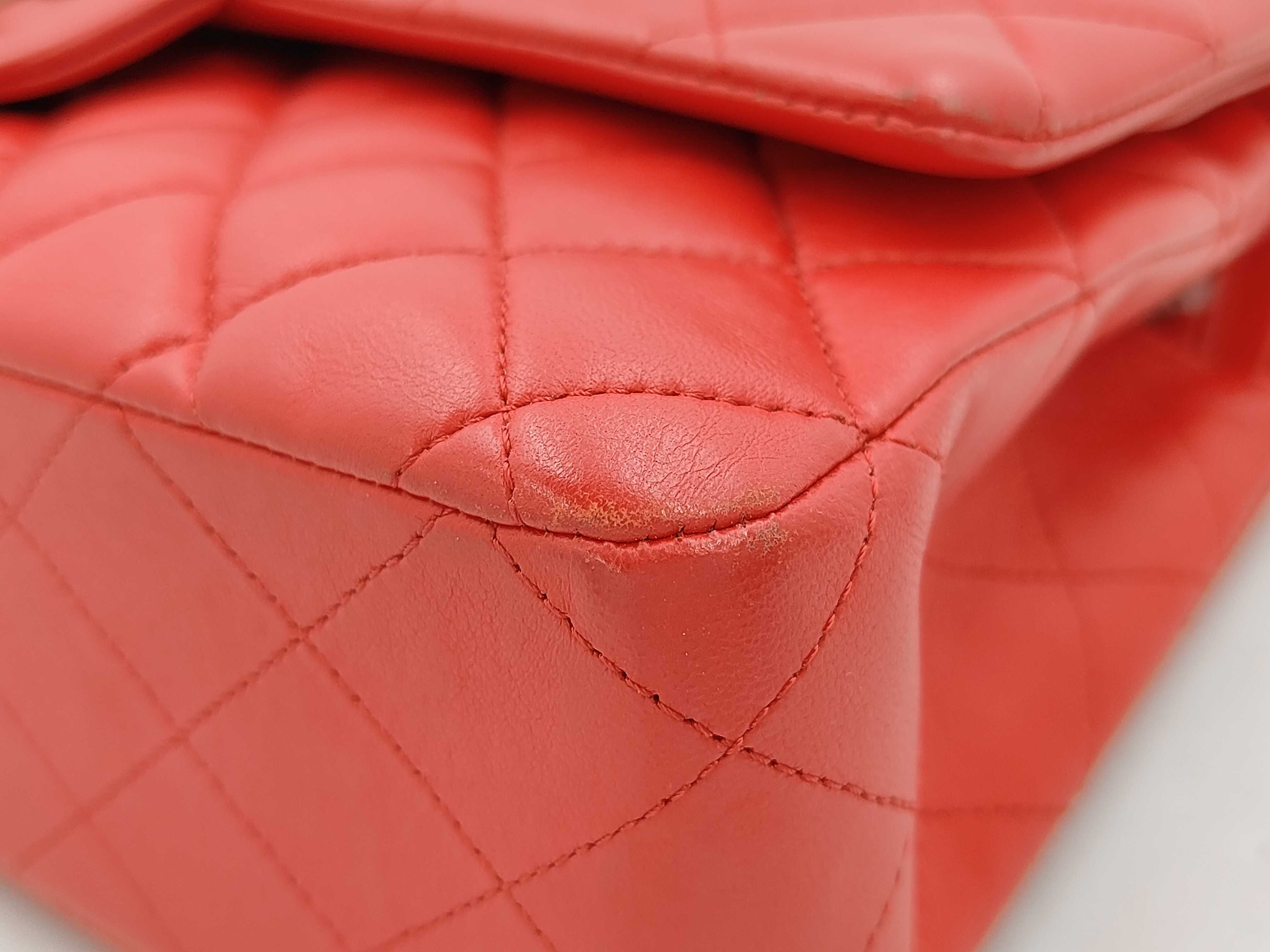 BAG LAMBSKIN CLASSIC DOUBLE FLAP 25CM NO.22 RED Shoulder Bag — view 6
