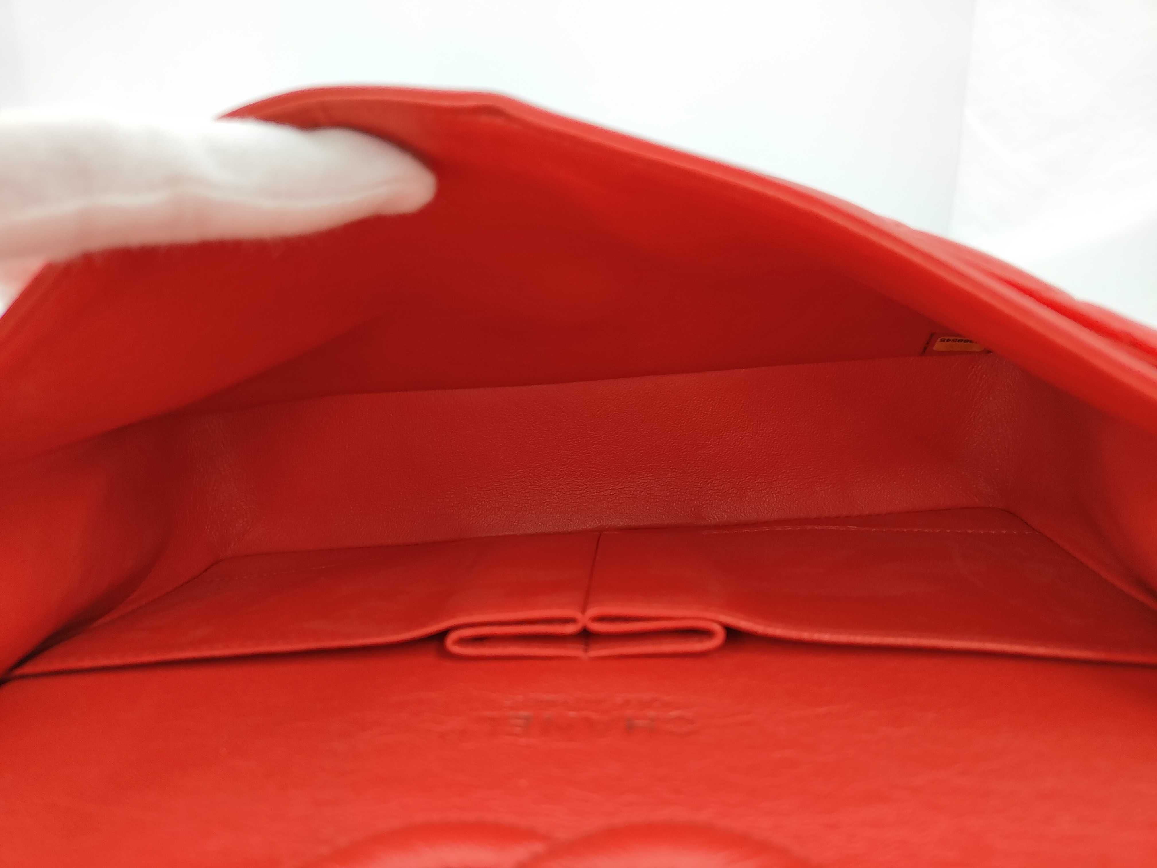 BAG LAMBSKIN CLASSIC DOUBLE FLAP 25CM NO.22 RED Shoulder Bag — view 9