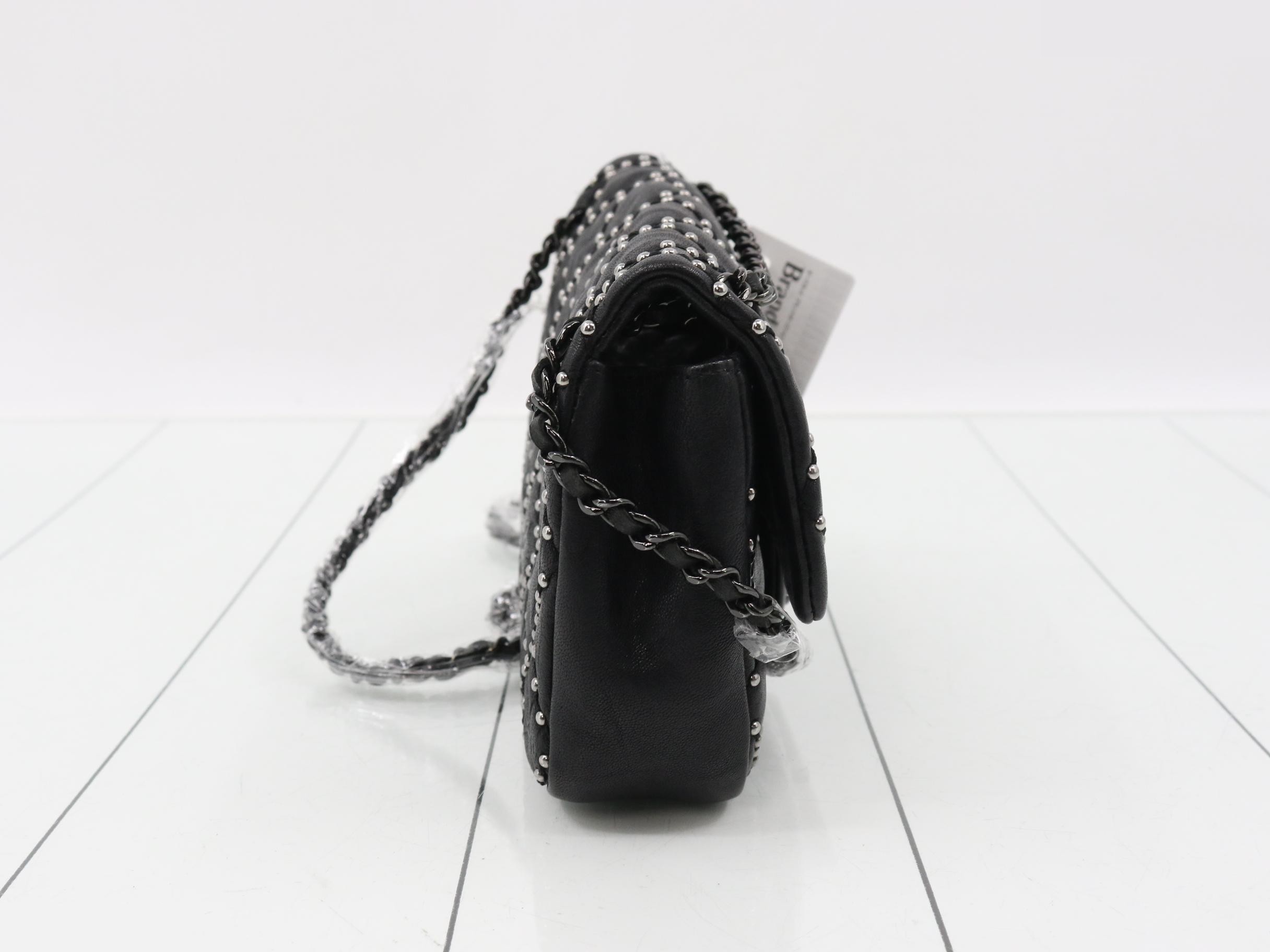 Studded So Black Mini Matelassé Shoulder Bag — view 4