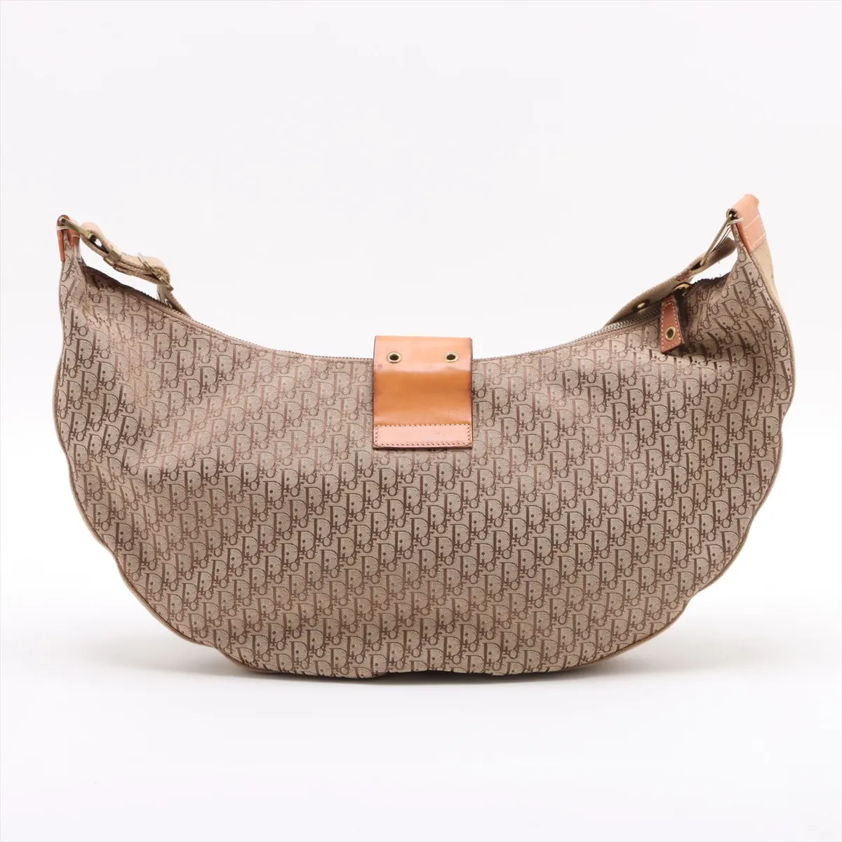 Street Chic Canvas x Leather Shoulder Bag Beige — view 2
