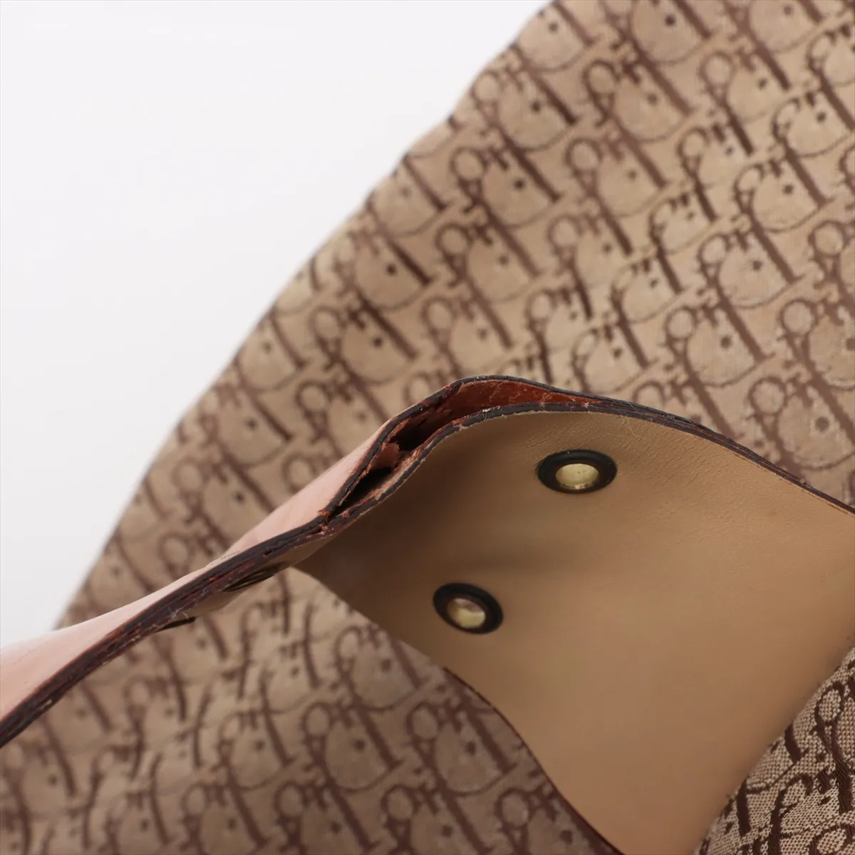 Street Chic Canvas x Leather Shoulder Bag Beige — view 12