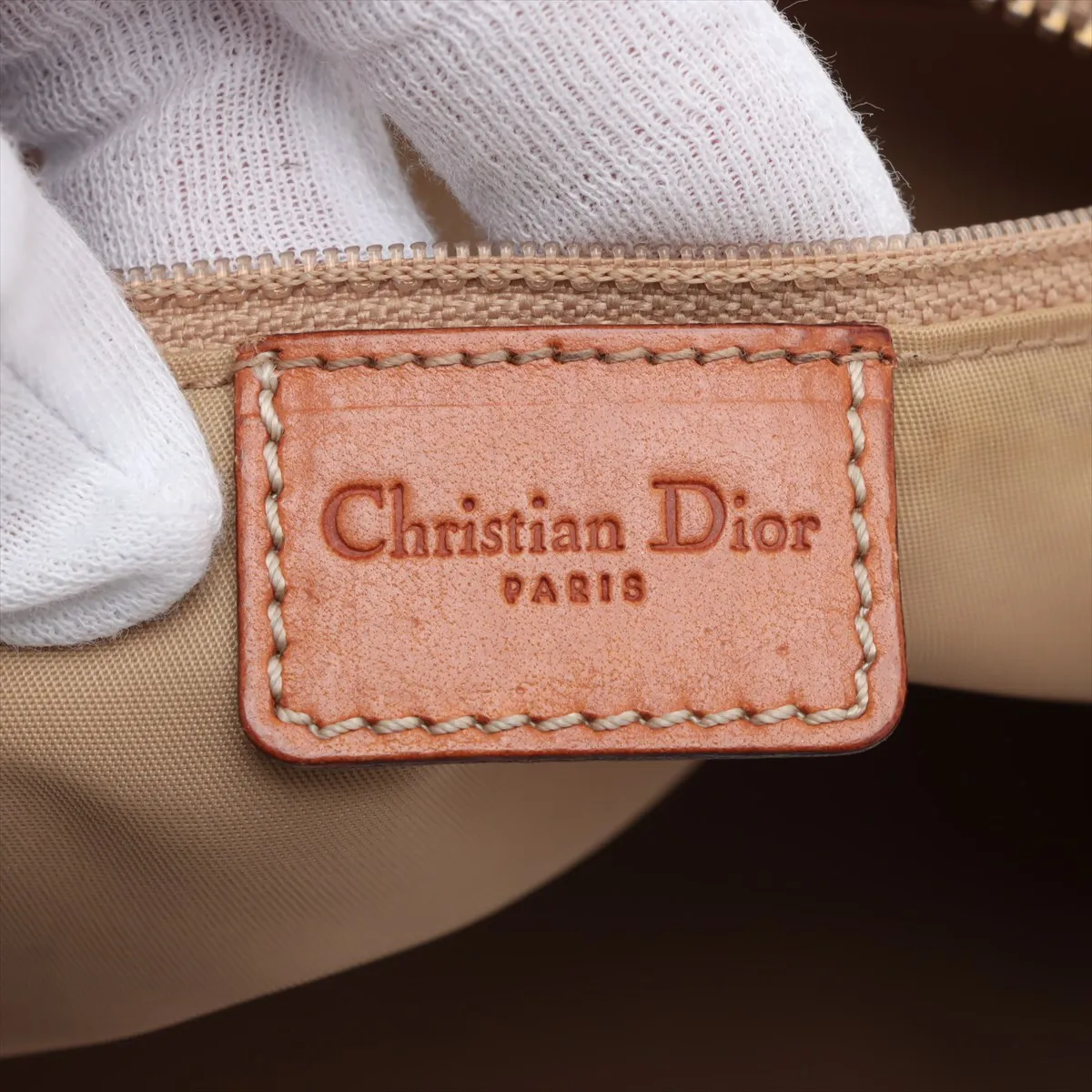 Street Chic Canvas x Leather Shoulder Bag Beige — view 8