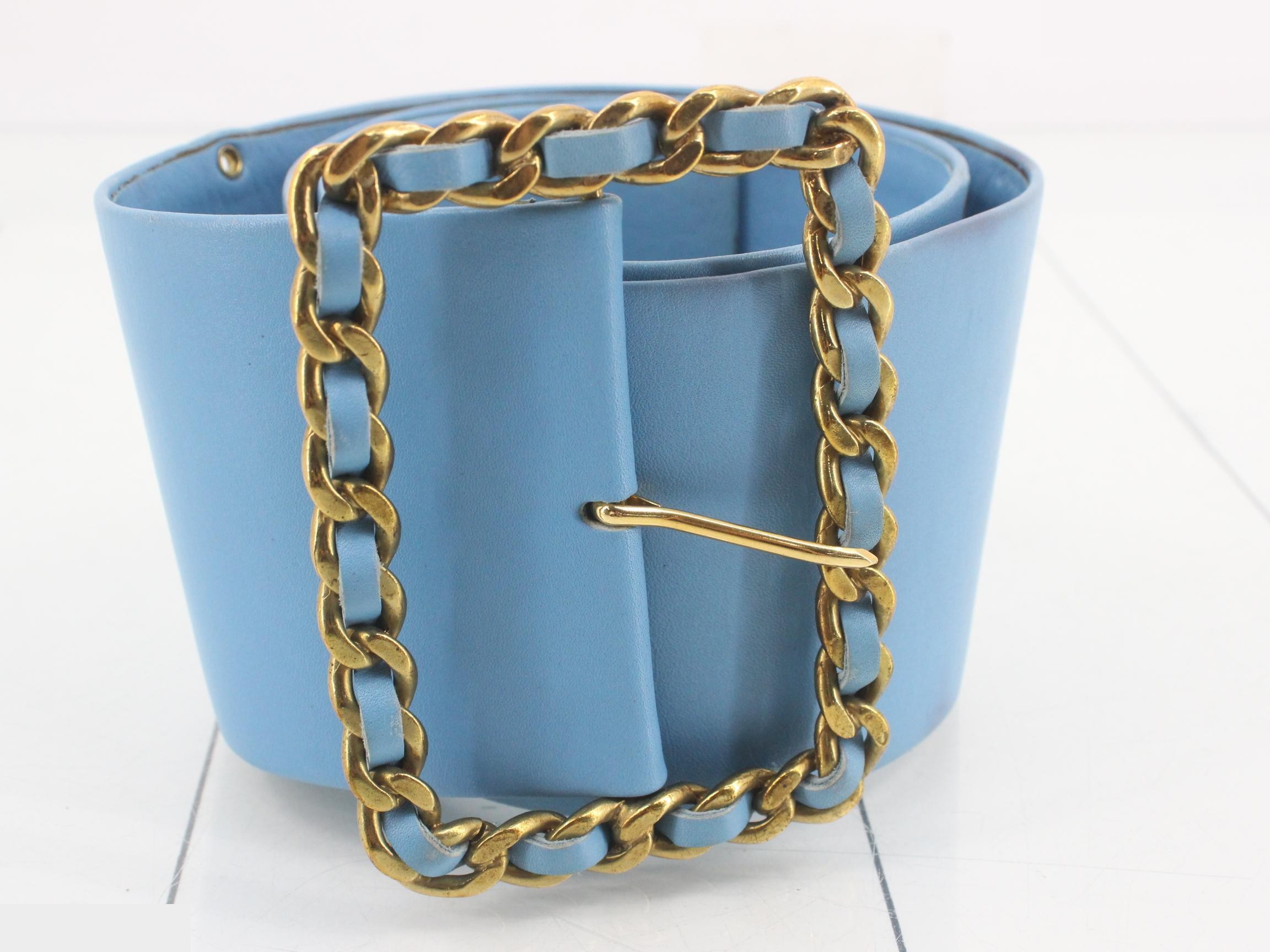 Chain buckle belt — view 3