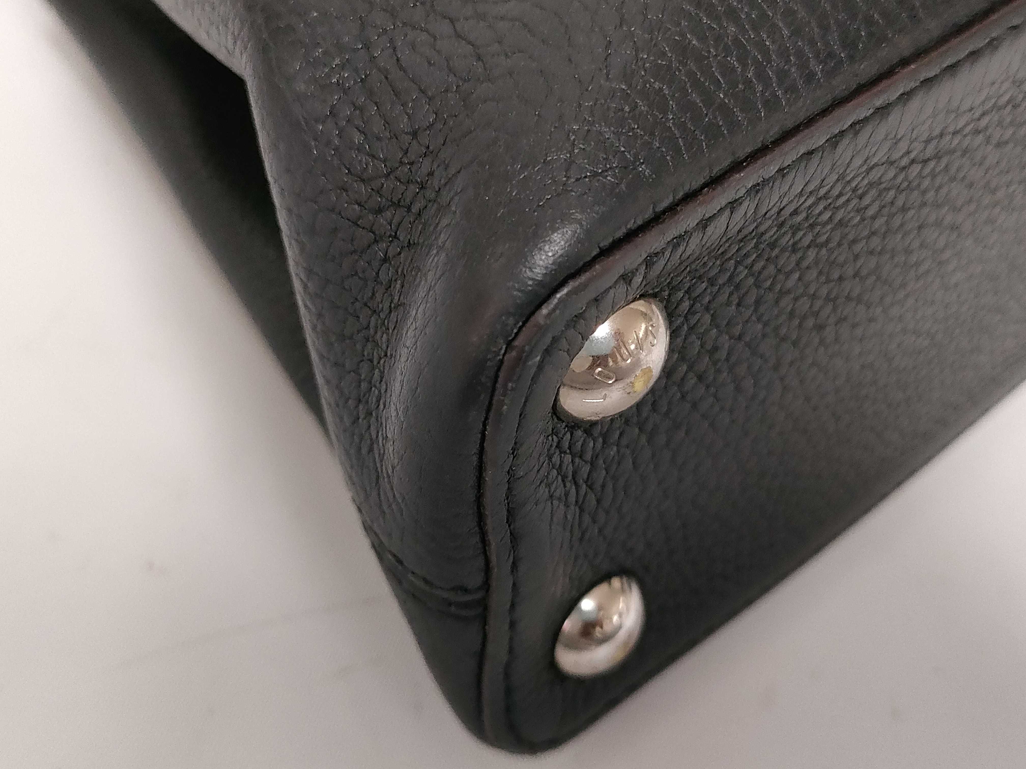 Damier Graphite Louis Vuitton Capucines Taurillon Leather Handbag — view 6