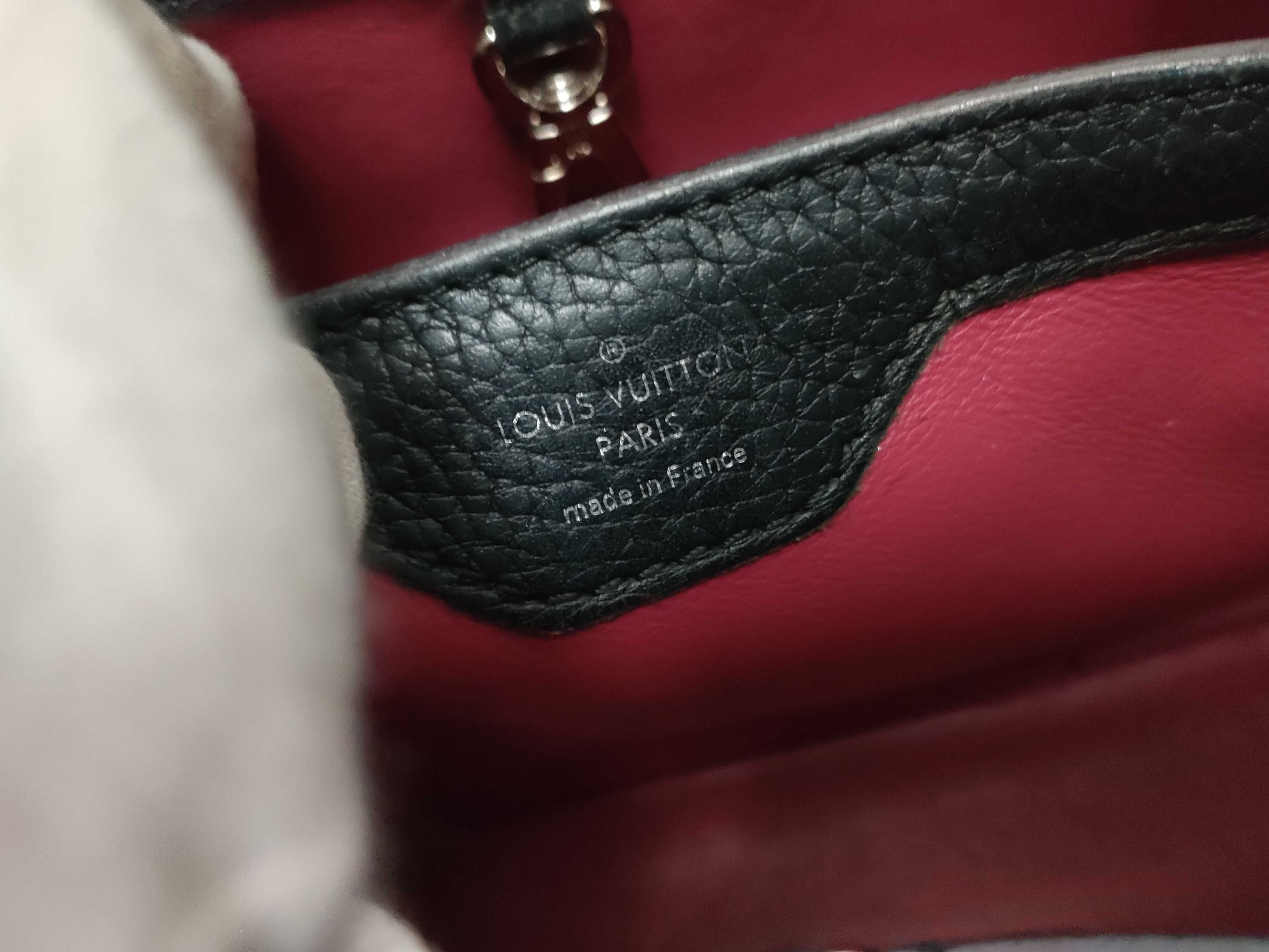 Damier Graphite Louis Vuitton Capucines Taurillon Leather Handbag — view 7