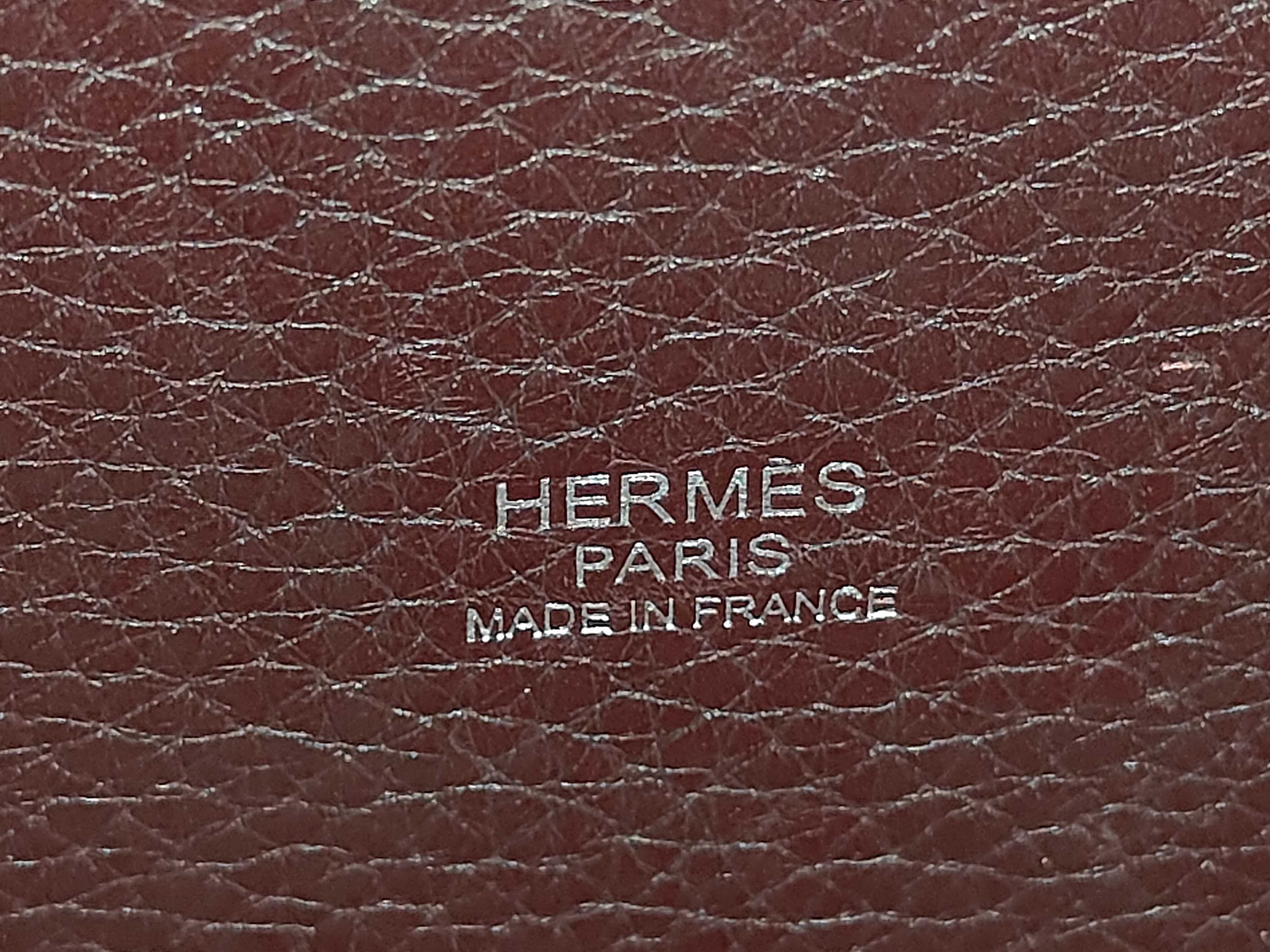Picotin Lock MM Taurillon Clemence Bordeaux Silver Hardware M Stamp Handbag — view 9