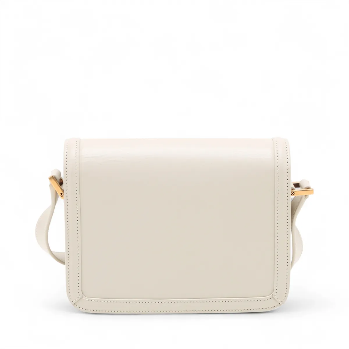 Solferino Leather Shoulder Bag, White, 634306 — view 2