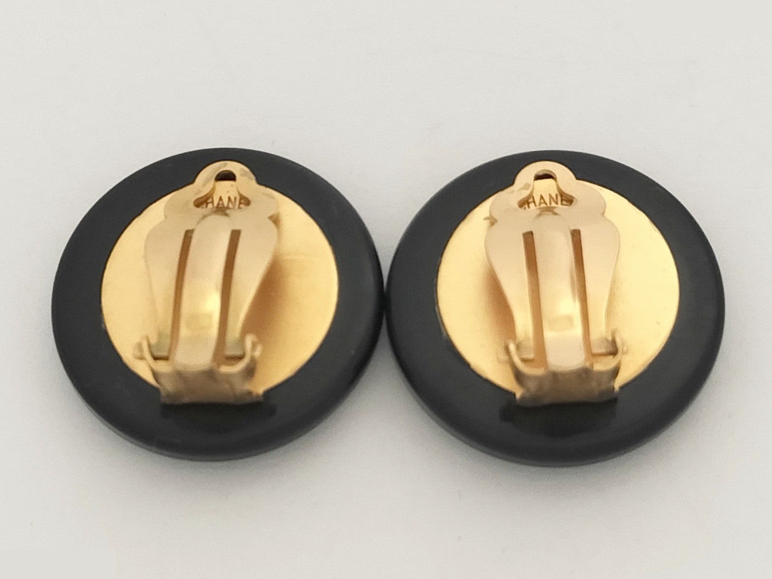Logo Black Gold Earrings — view 4