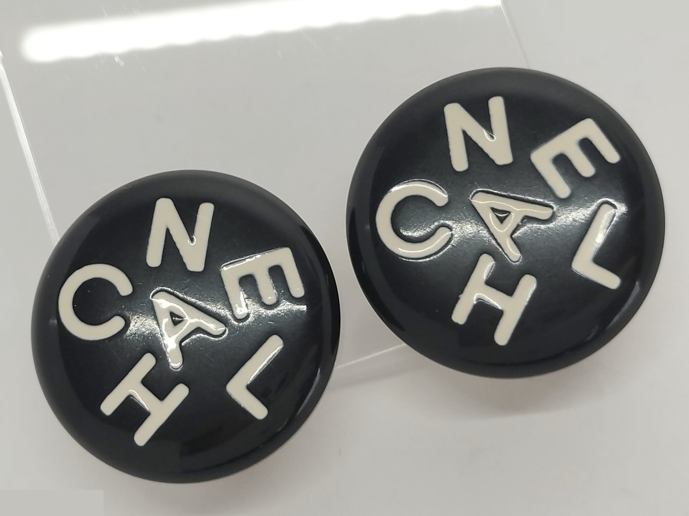 Logo Black Gold Earrings — view 6