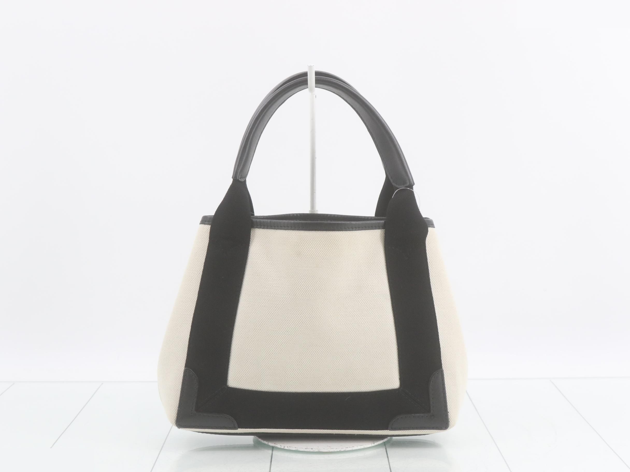 Navy Cabas XS 2-Way Bag, Ivory x Black — view 2