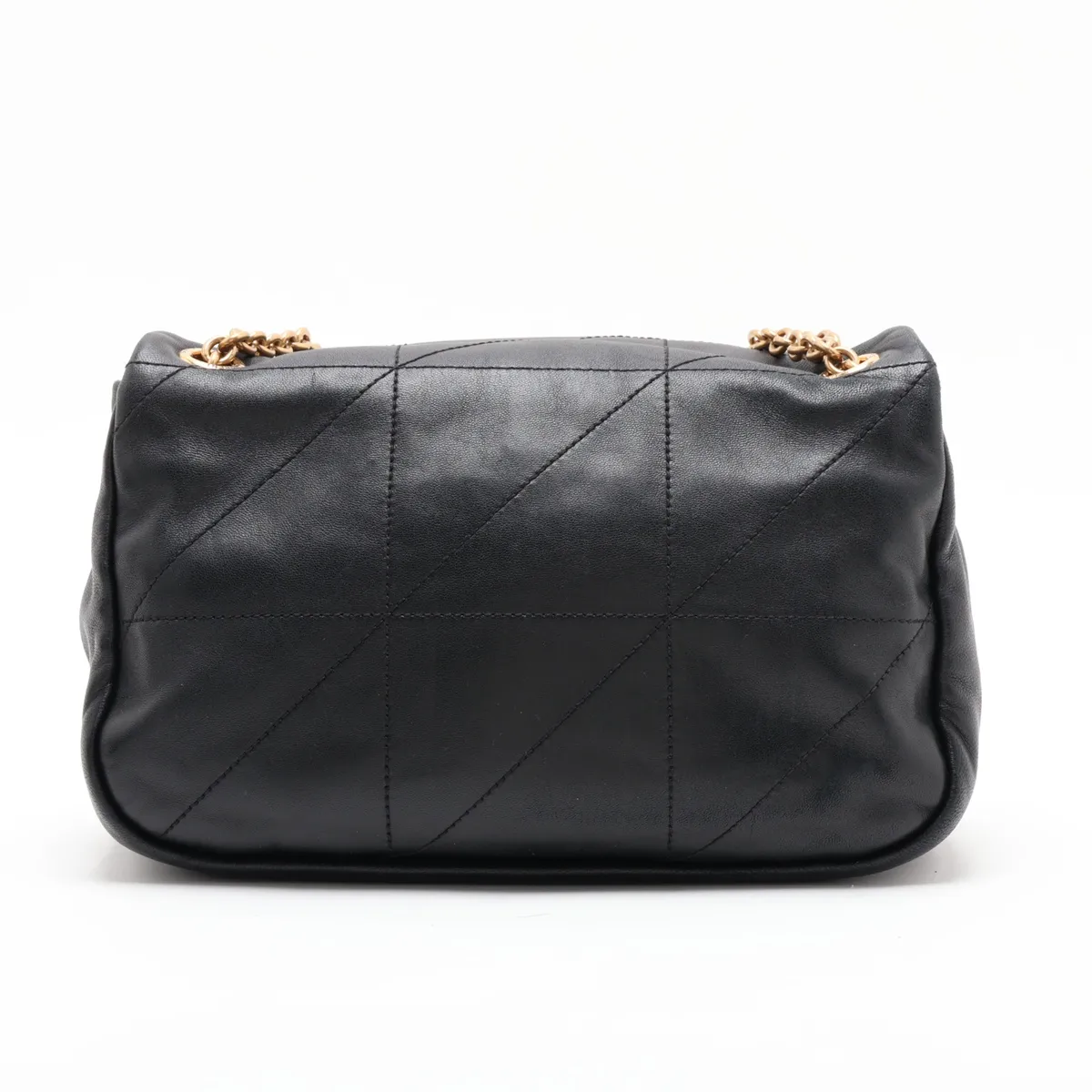 Jamie 763475 Leather Chain Shoulder Bag, Black — view 2