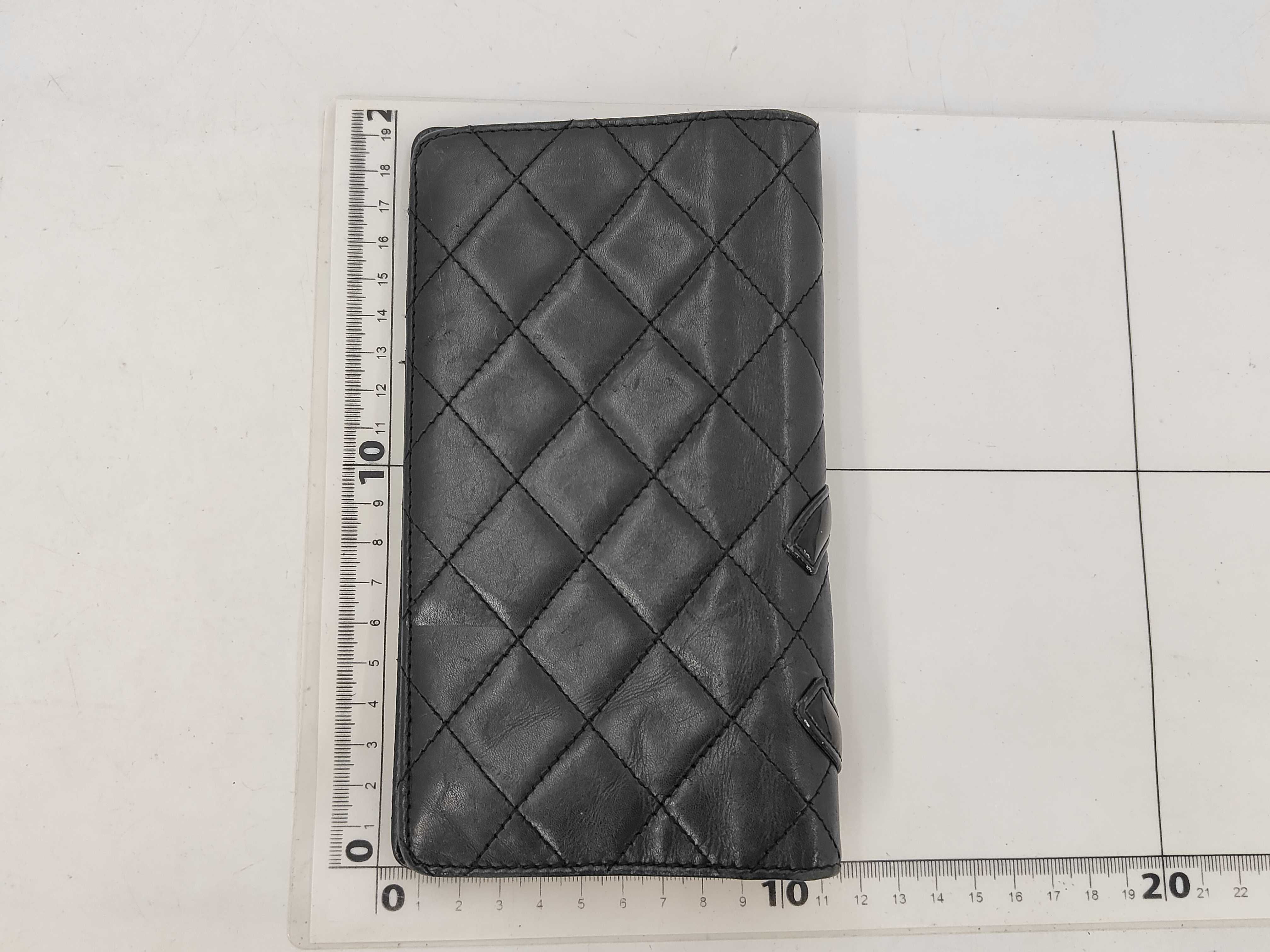 Cambon Long Wallet, Lambskin Leather, Silver Hardware, Black, 11288053 — view 2