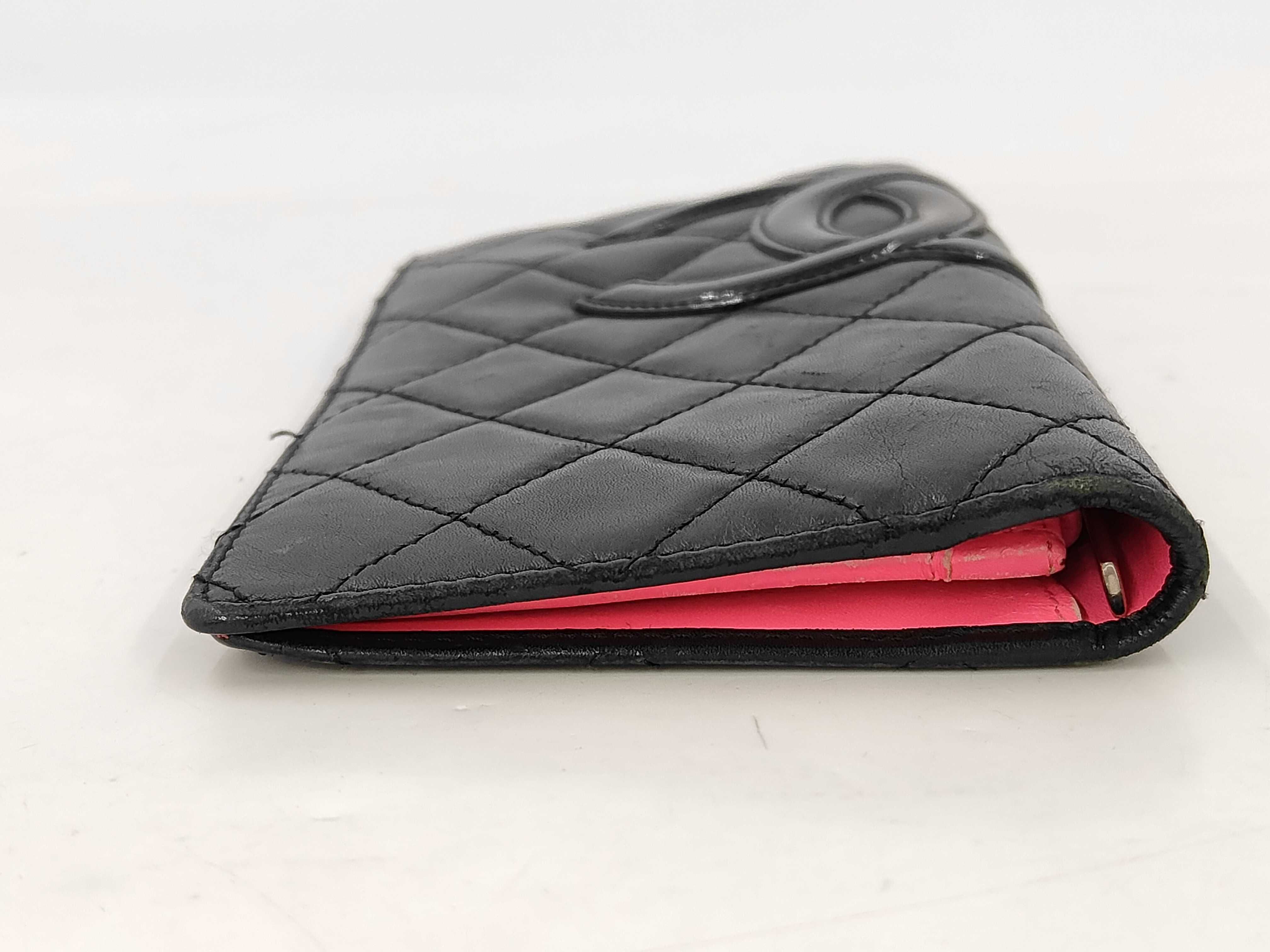 Cambon Long Wallet, Lambskin Leather, Silver Hardware, Black, 11288053 — view 6