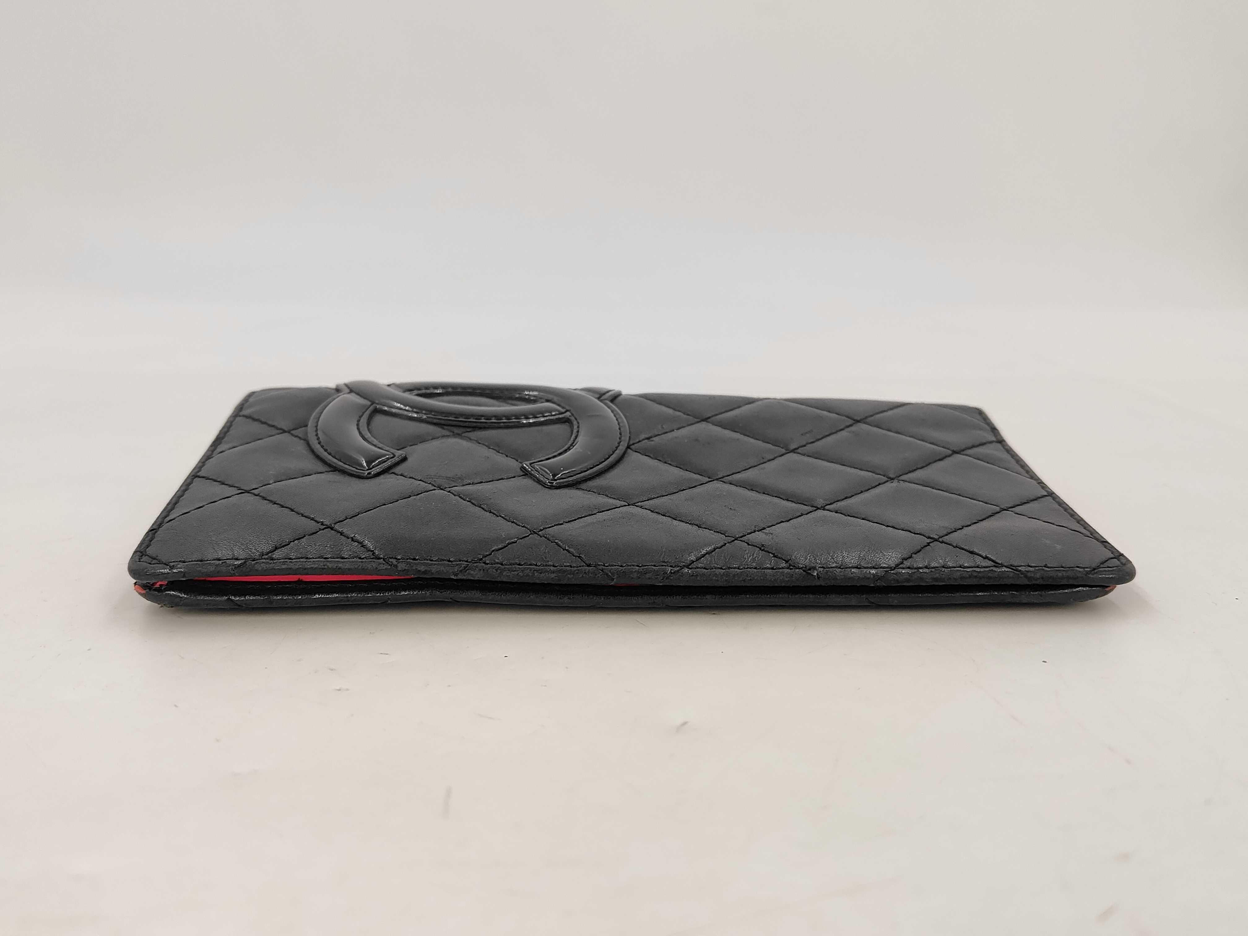 Cambon Long Wallet, Lambskin Leather, Silver Hardware, Black, 11288053 — view 7