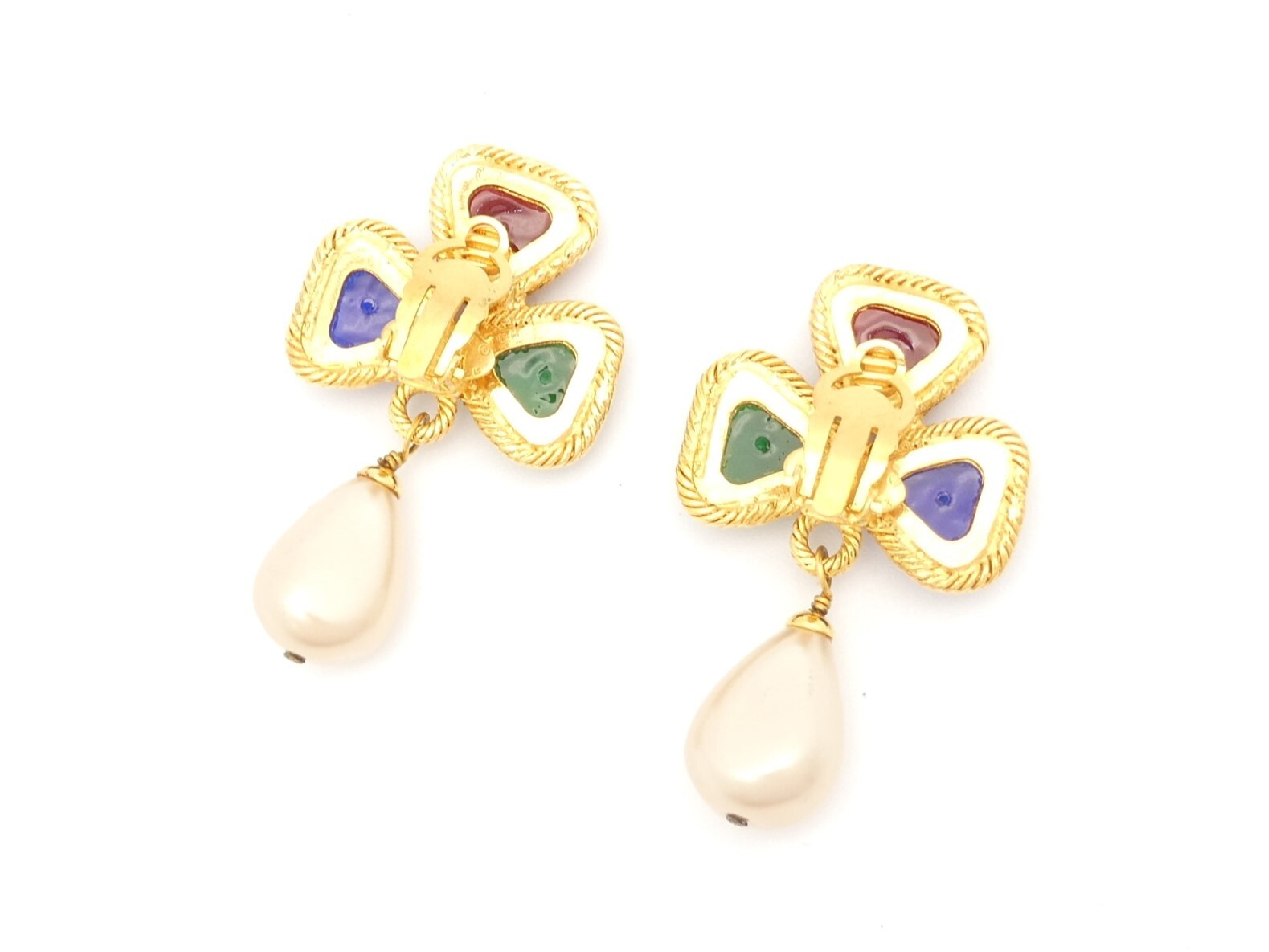 Pearl Gold Swing Earrings — view 3