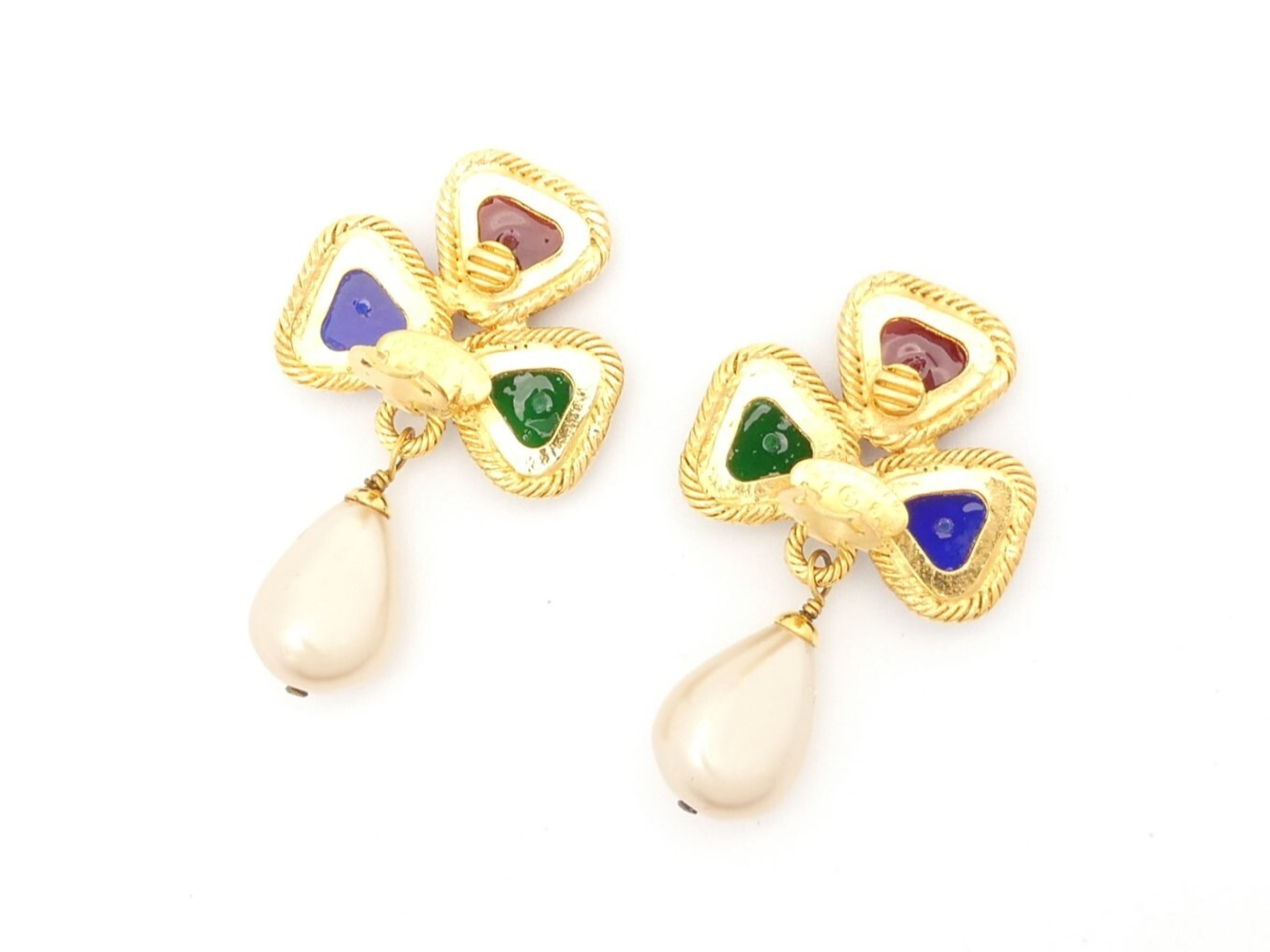 Pearl Gold Swing Earrings — view 4