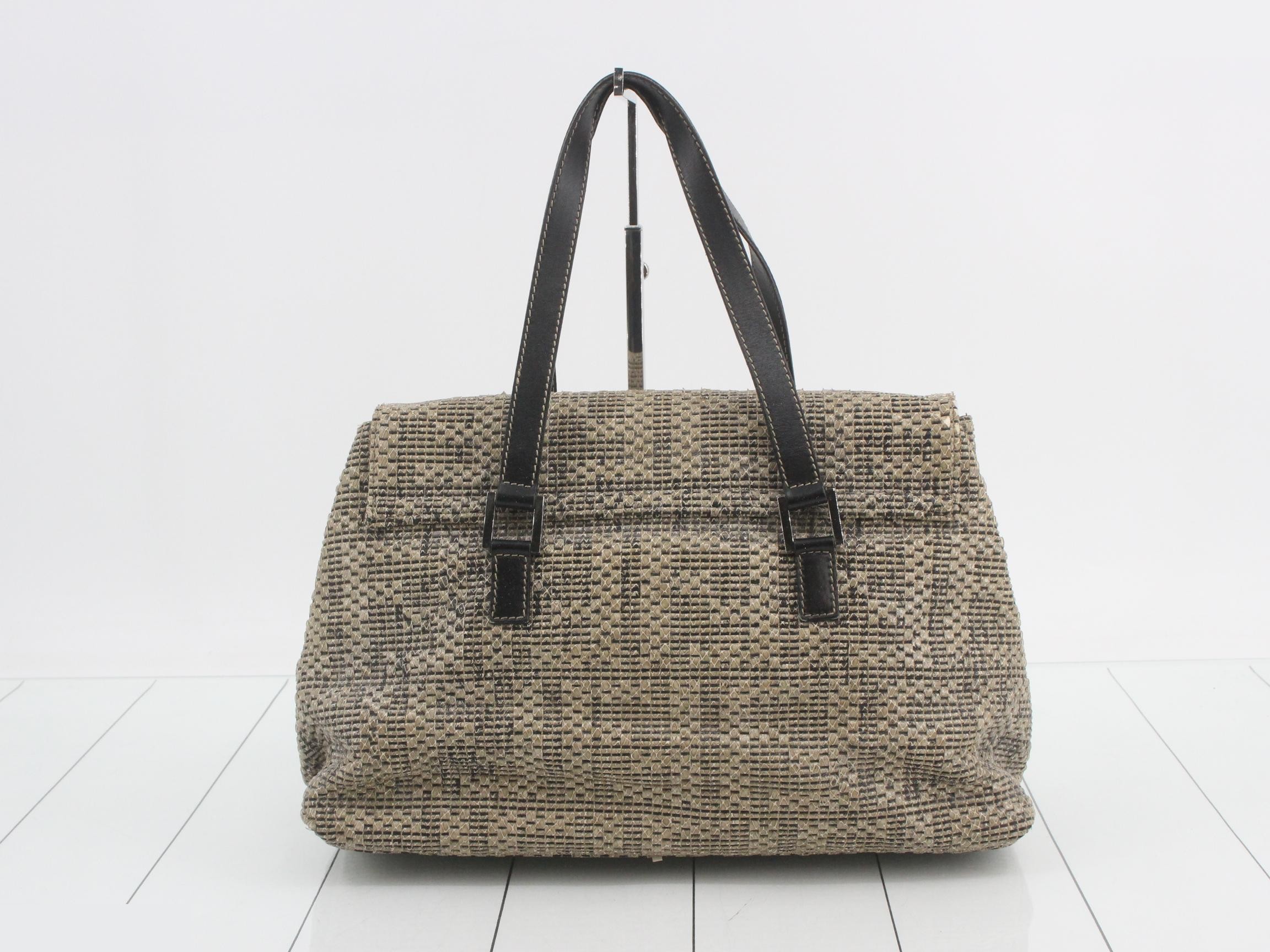 Baguette Python Shoulder Bag — view 2