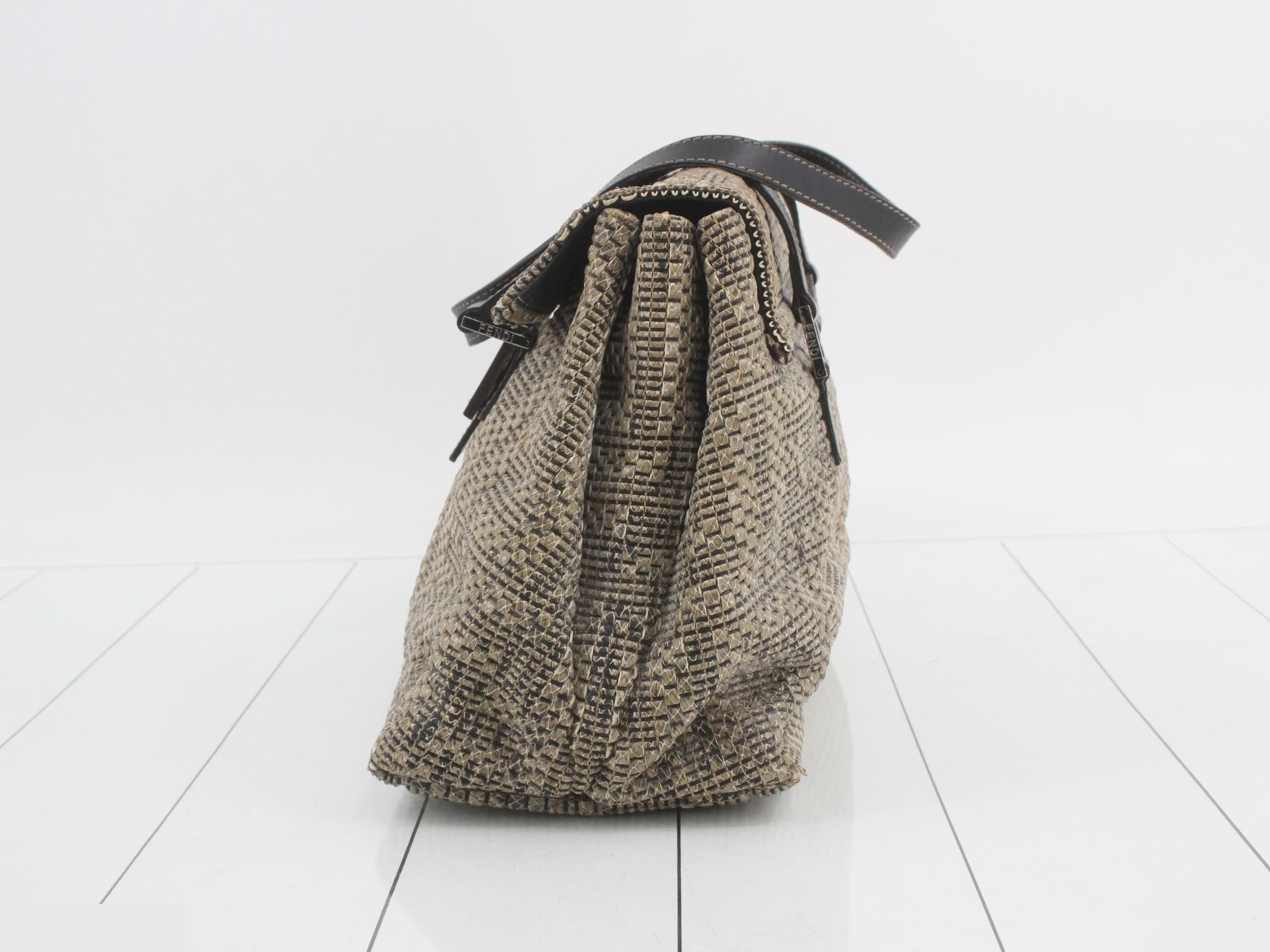 Baguette Python Shoulder Bag — view 3