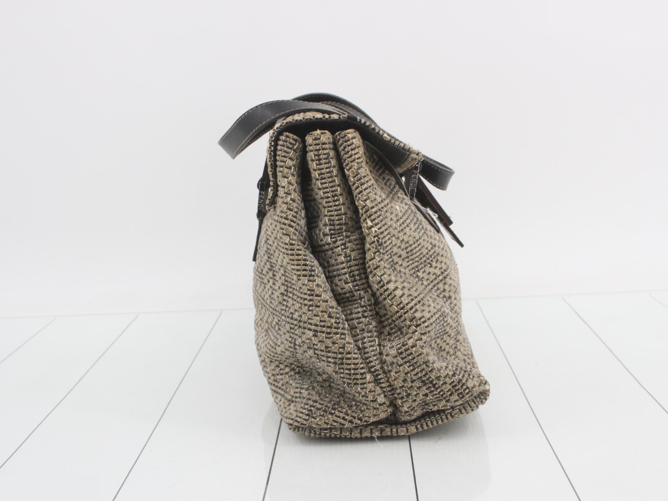 Baguette Python Shoulder Bag — view 4