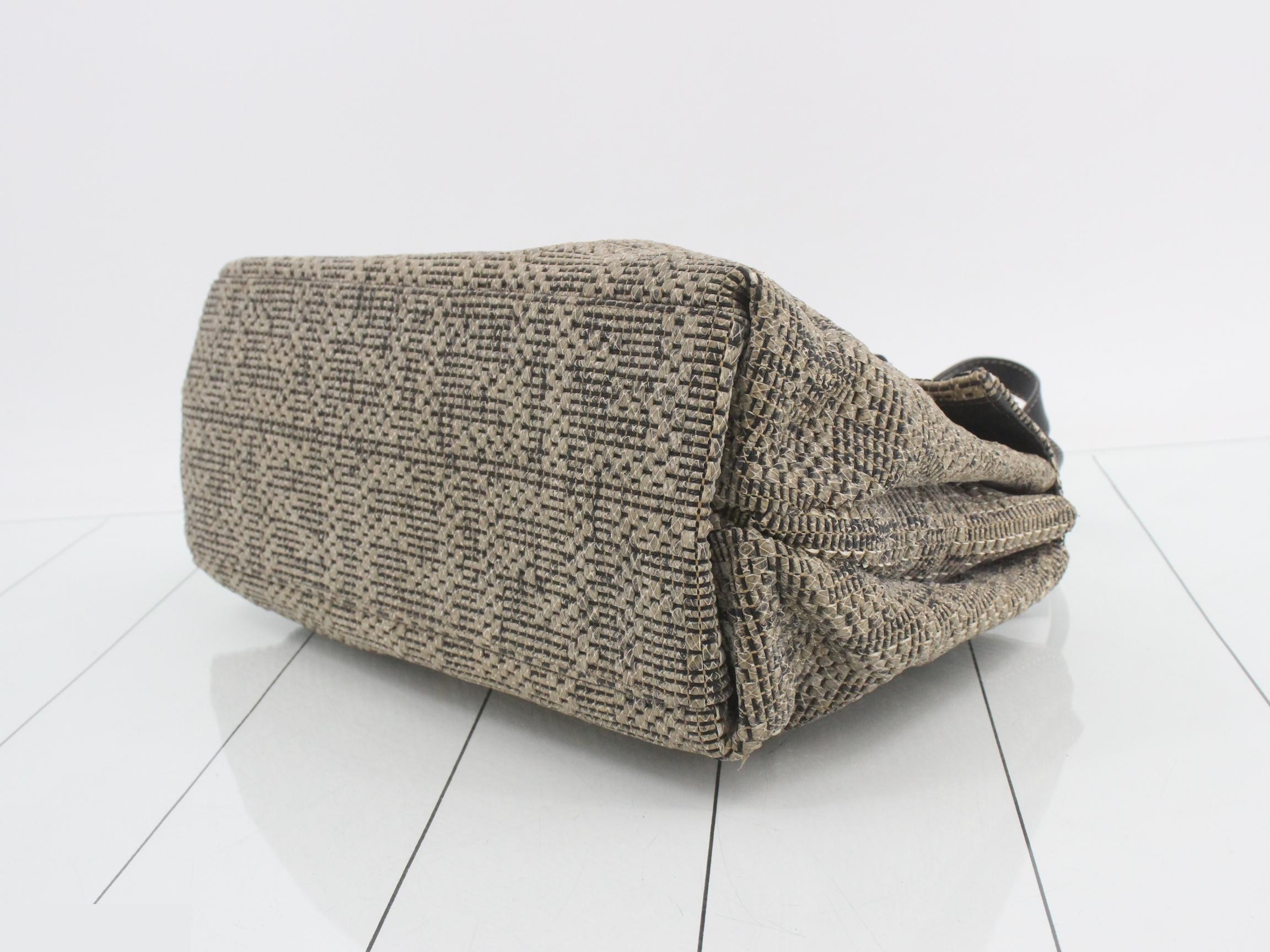 Baguette Python Shoulder Bag — view 6