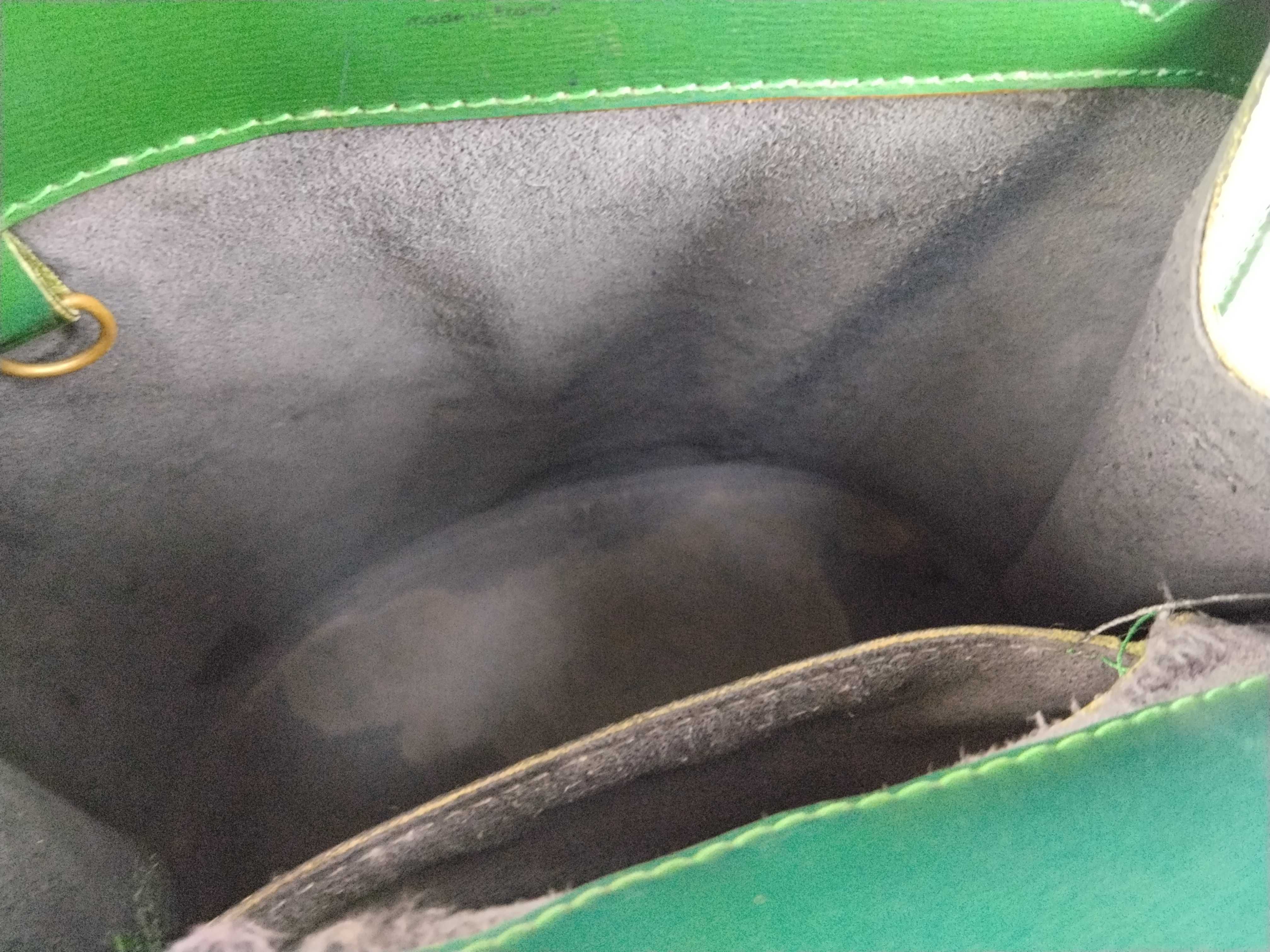 Epi Leather Shoulder Bag, Cluny, Borneo Green, M52254 — view 11