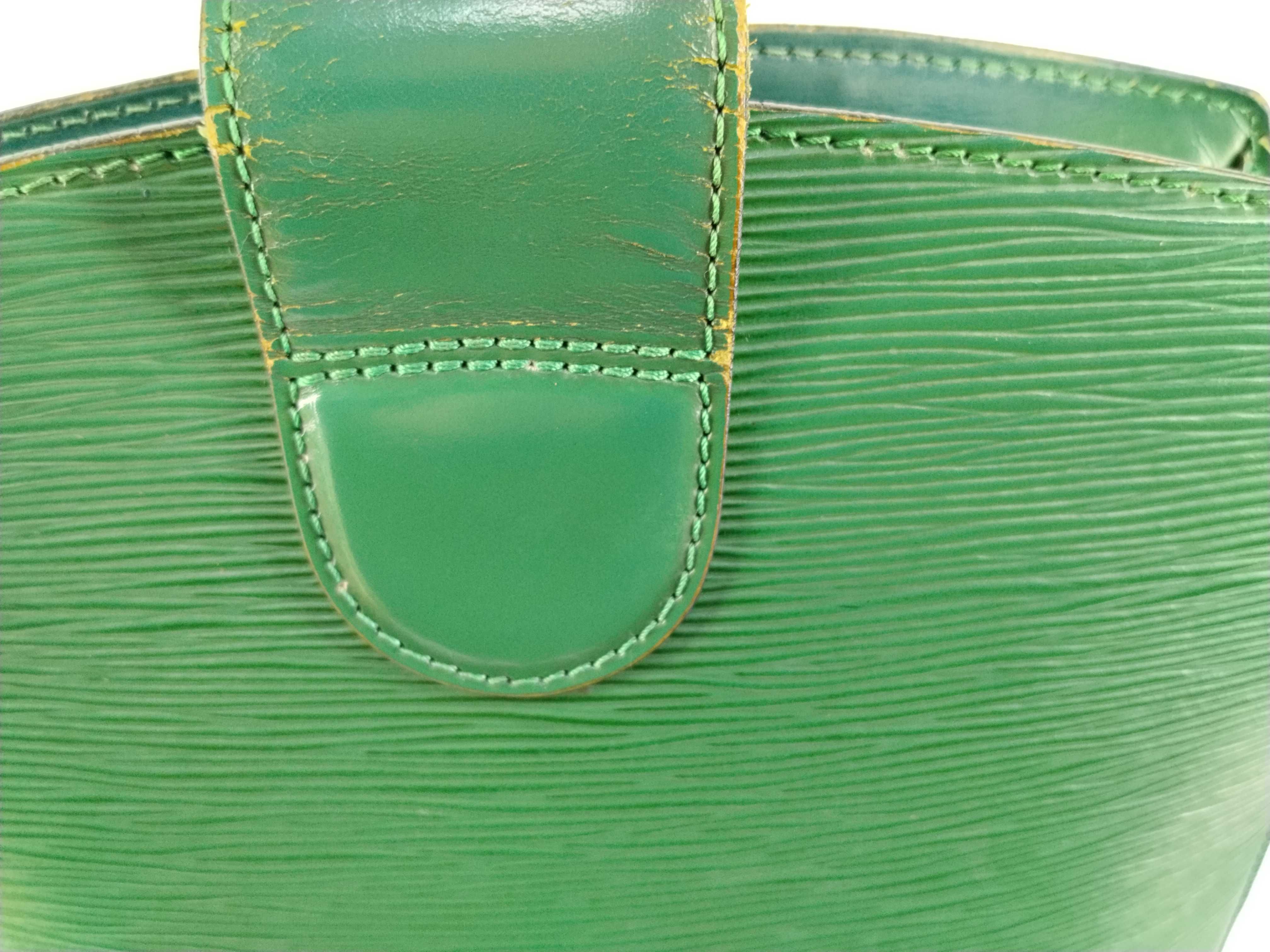 Epi Leather Shoulder Bag, Cluny, Borneo Green, M52254 — view 12