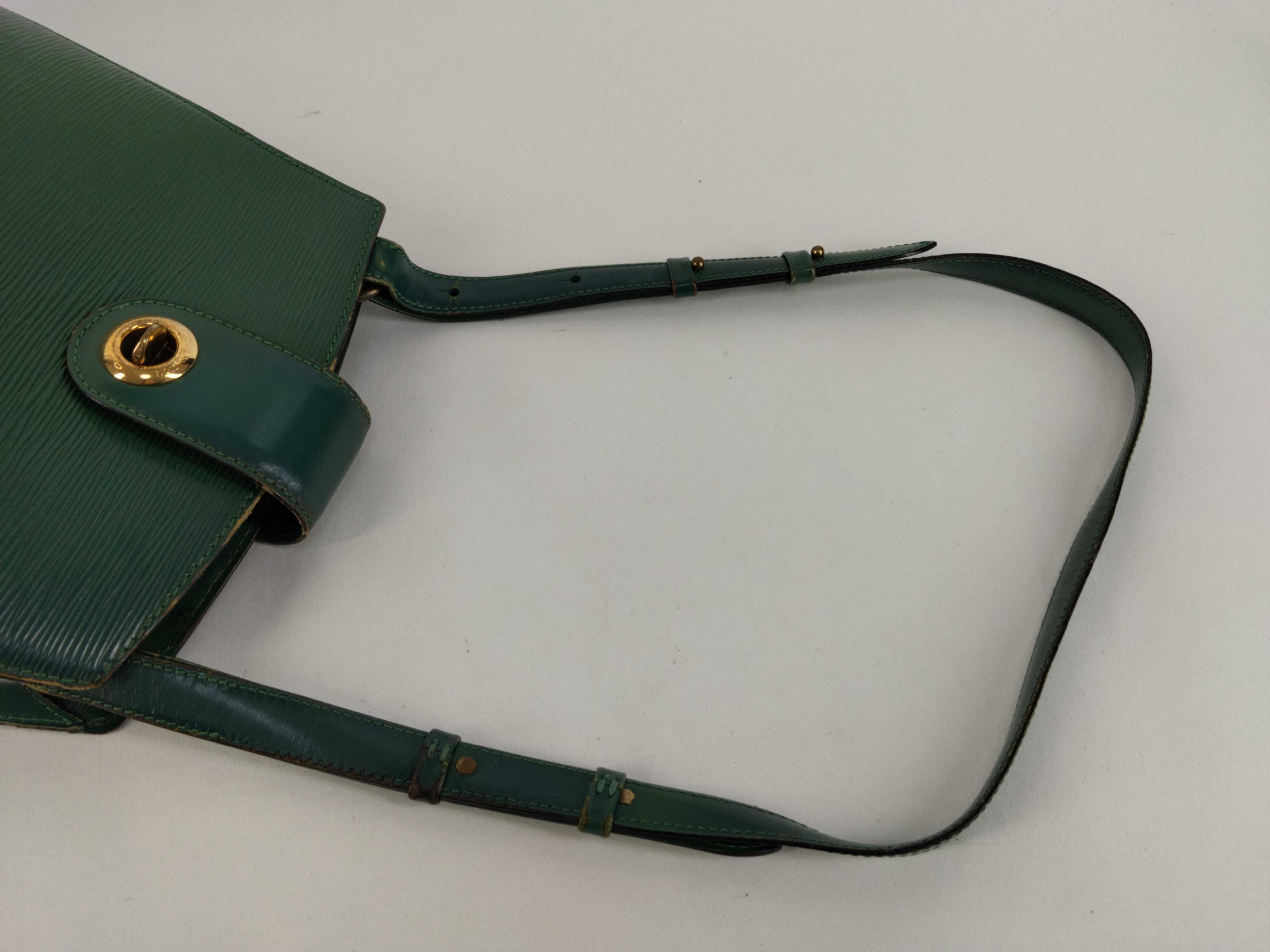 Epi Leather Shoulder Bag, Cluny, Borneo Green, M52254 — view 3