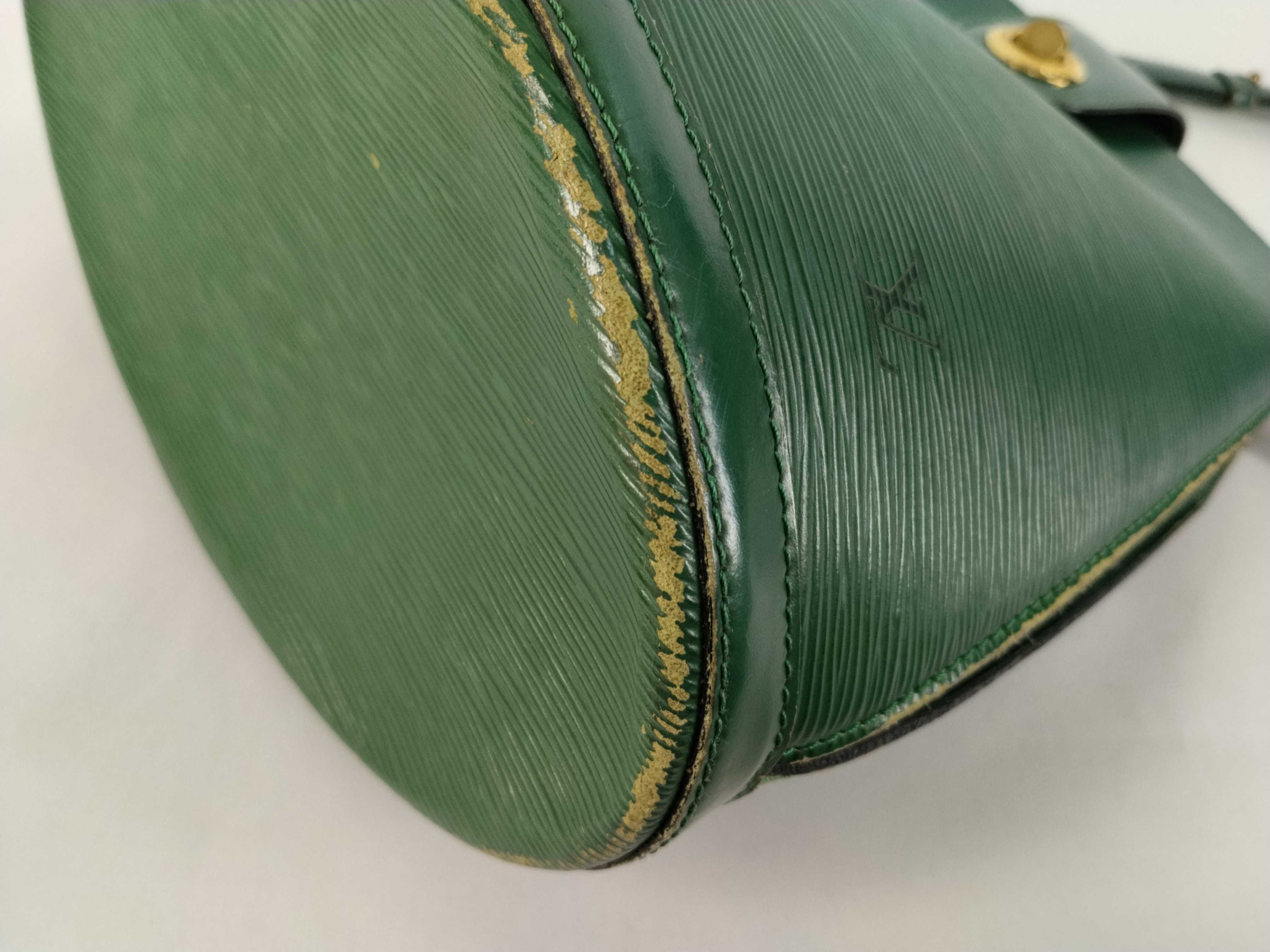 Epi Leather Shoulder Bag, Cluny, Borneo Green, M52254 — view 6