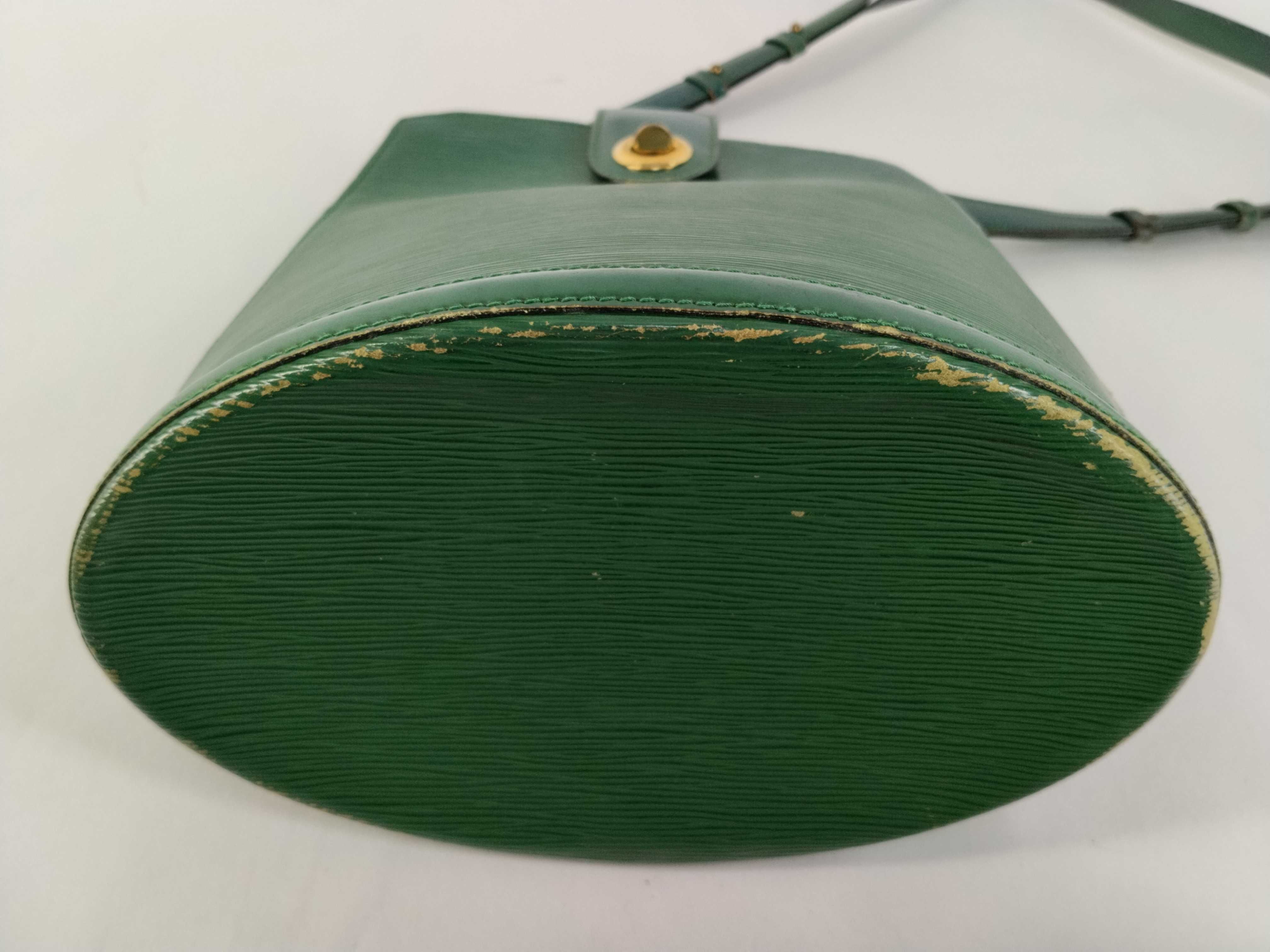 Epi Leather Shoulder Bag, Cluny, Borneo Green, M52254 — view 7