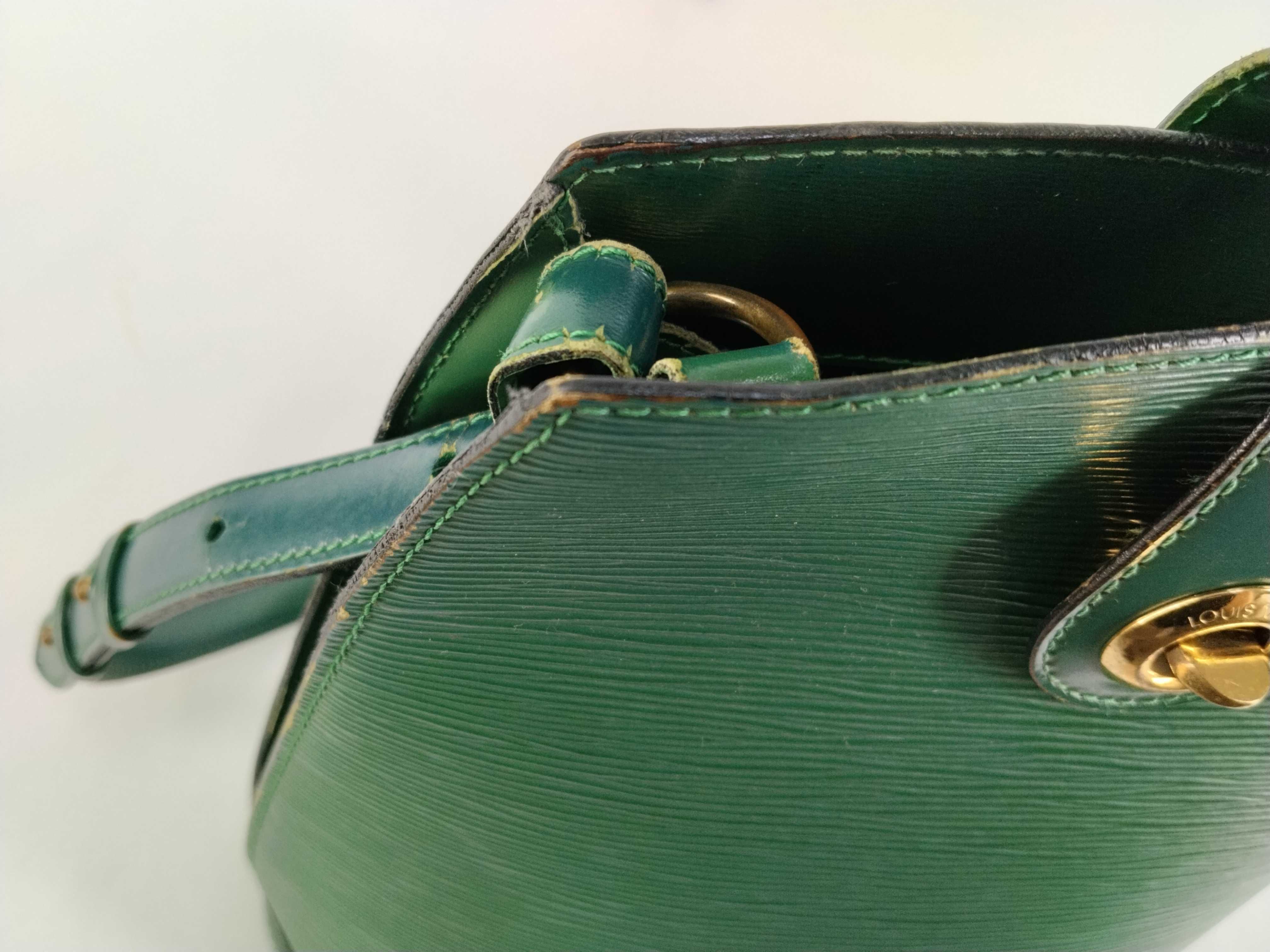 Epi Leather Shoulder Bag, Cluny, Borneo Green, M52254 — view 8