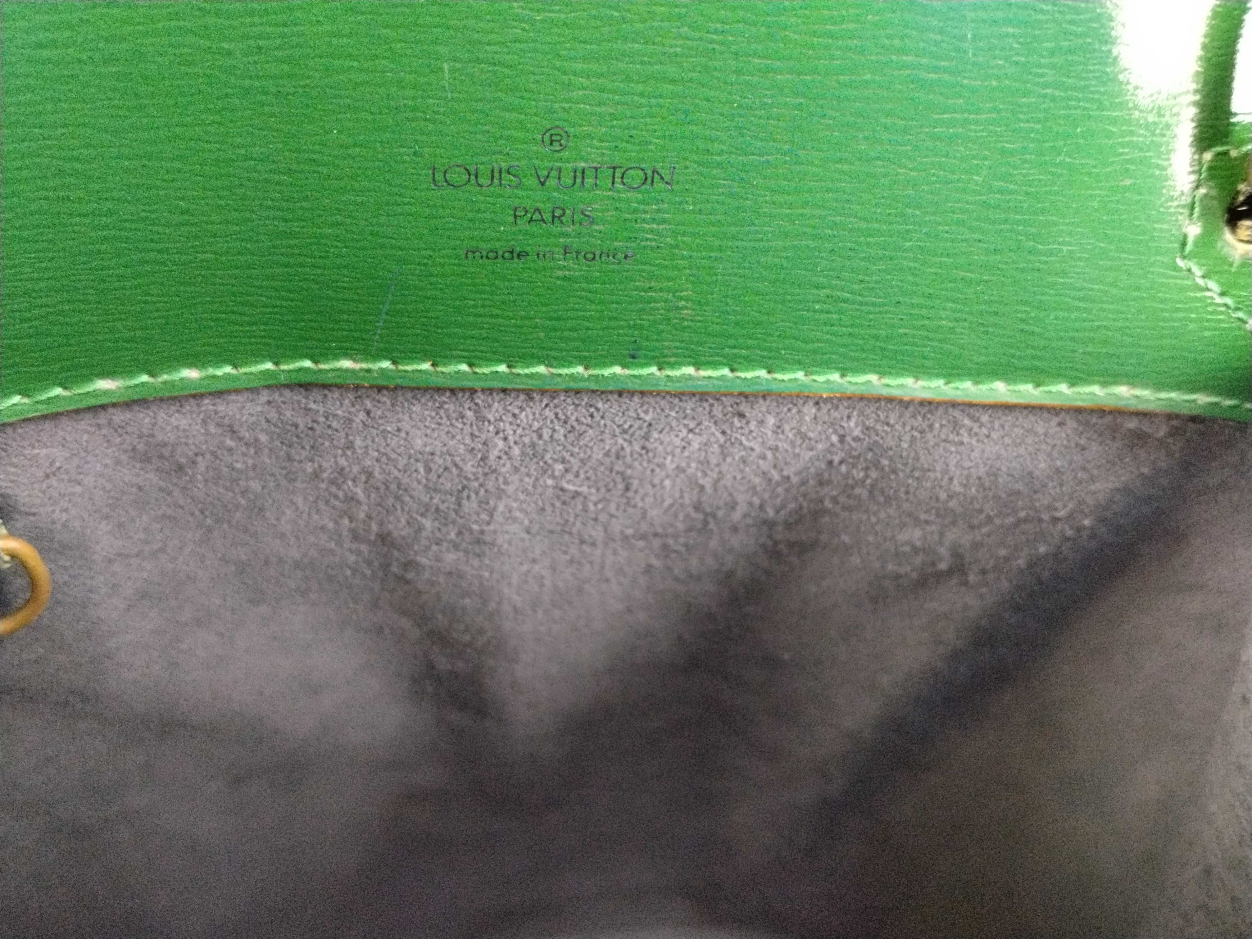 Epi Leather Shoulder Bag, Cluny, Borneo Green, M52254 — view 10