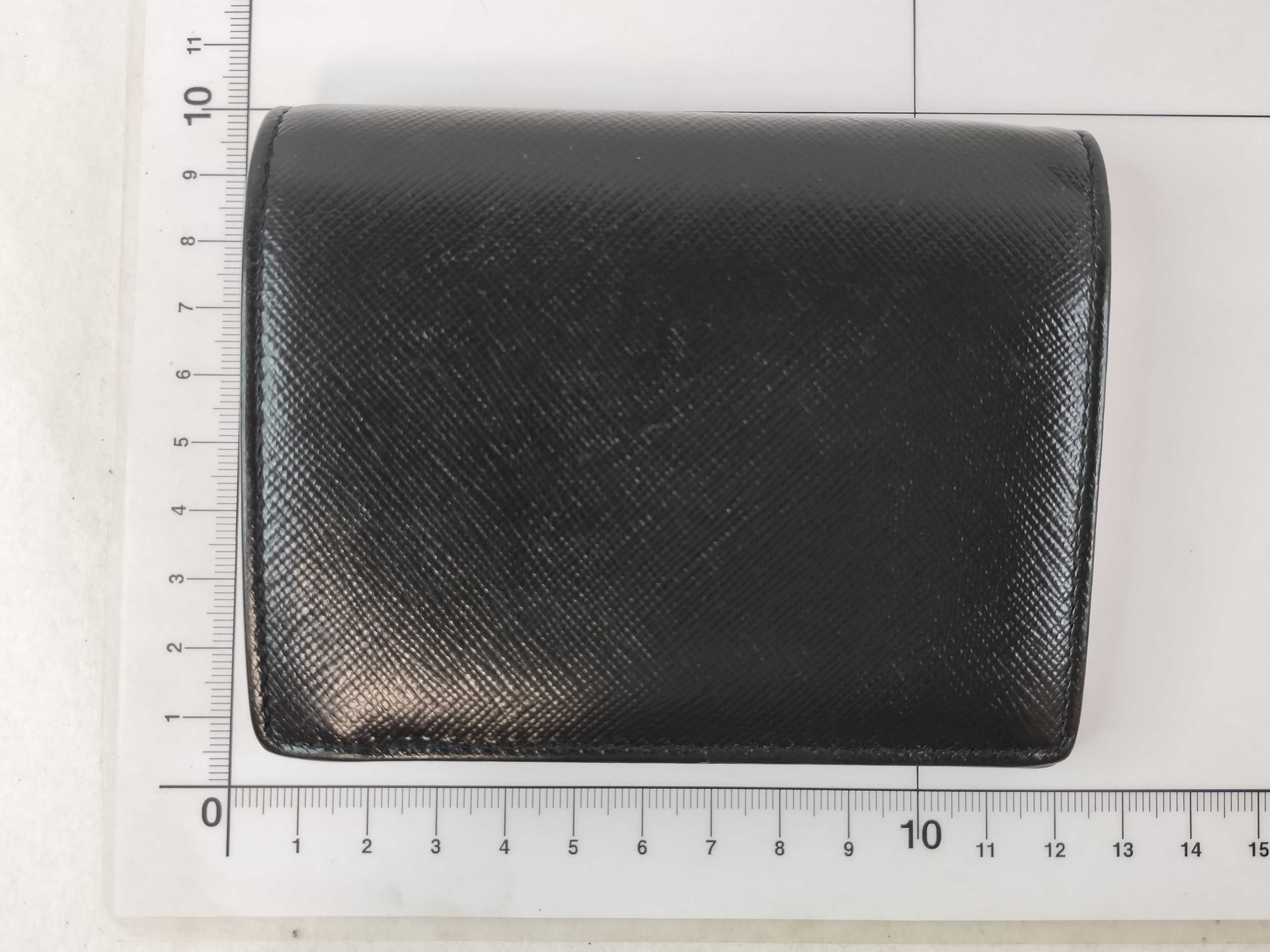 Saffiano Bi-fold Wallet with Black Logo — view 2