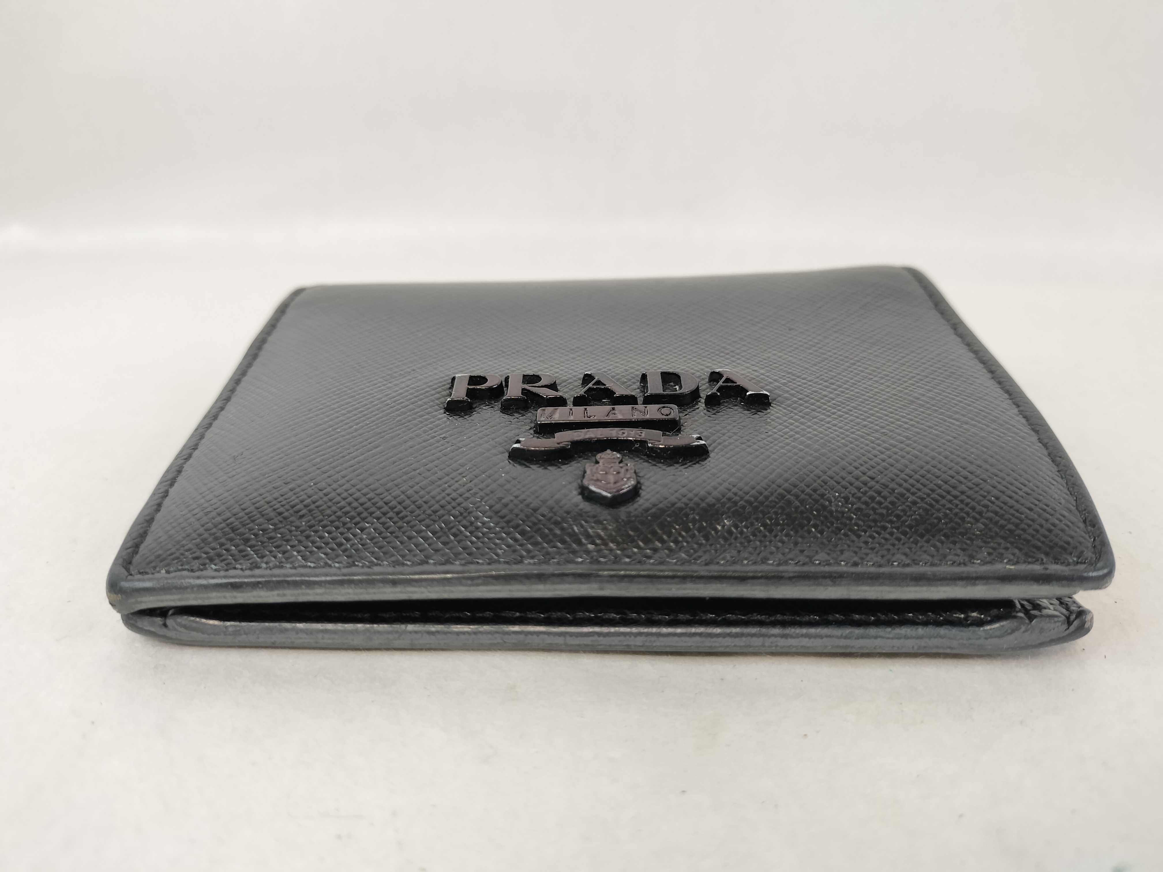 Saffiano Bi-fold Wallet with Black Logo — view 4