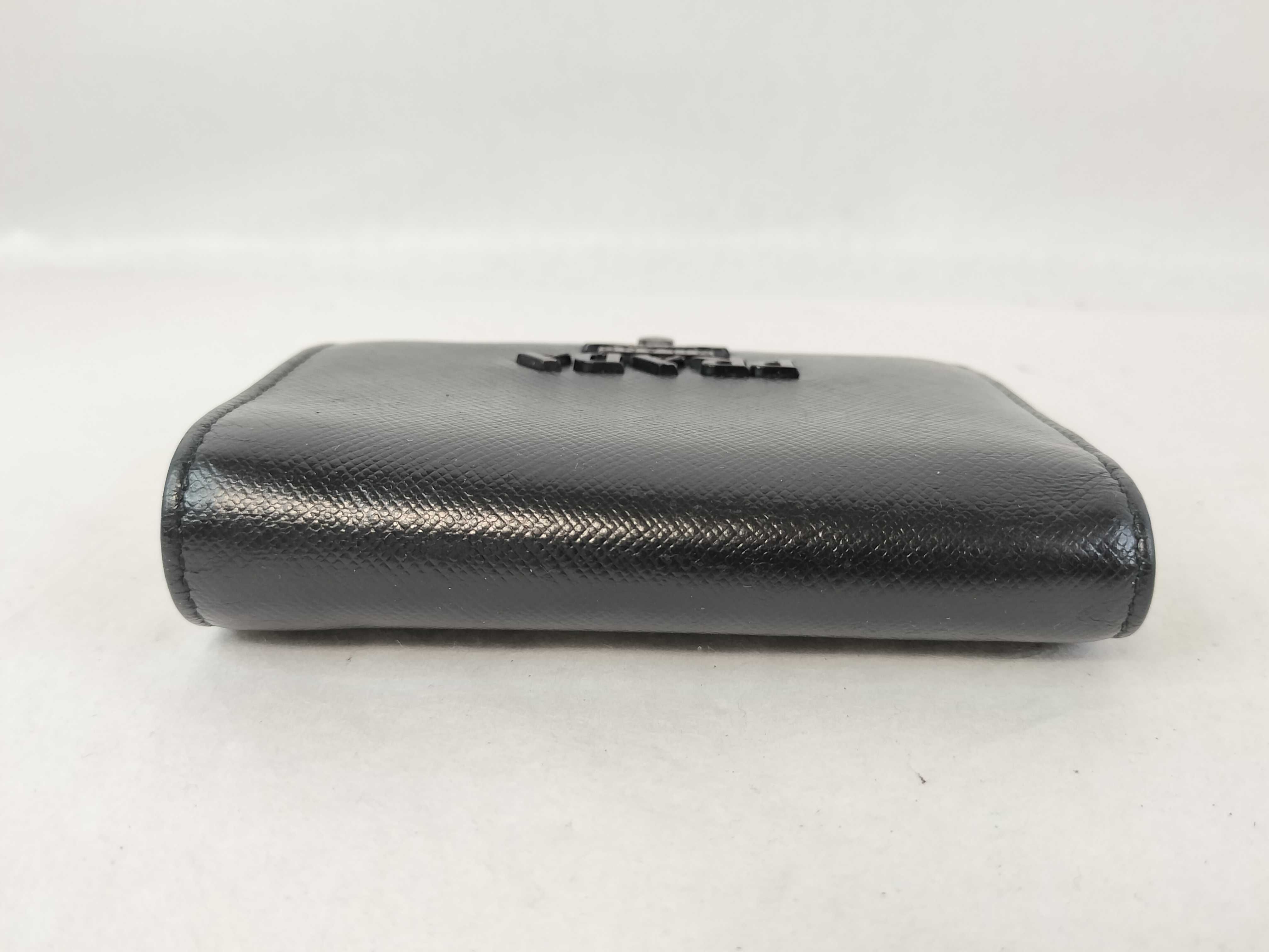 Saffiano Bi-fold Wallet with Black Logo — view 6