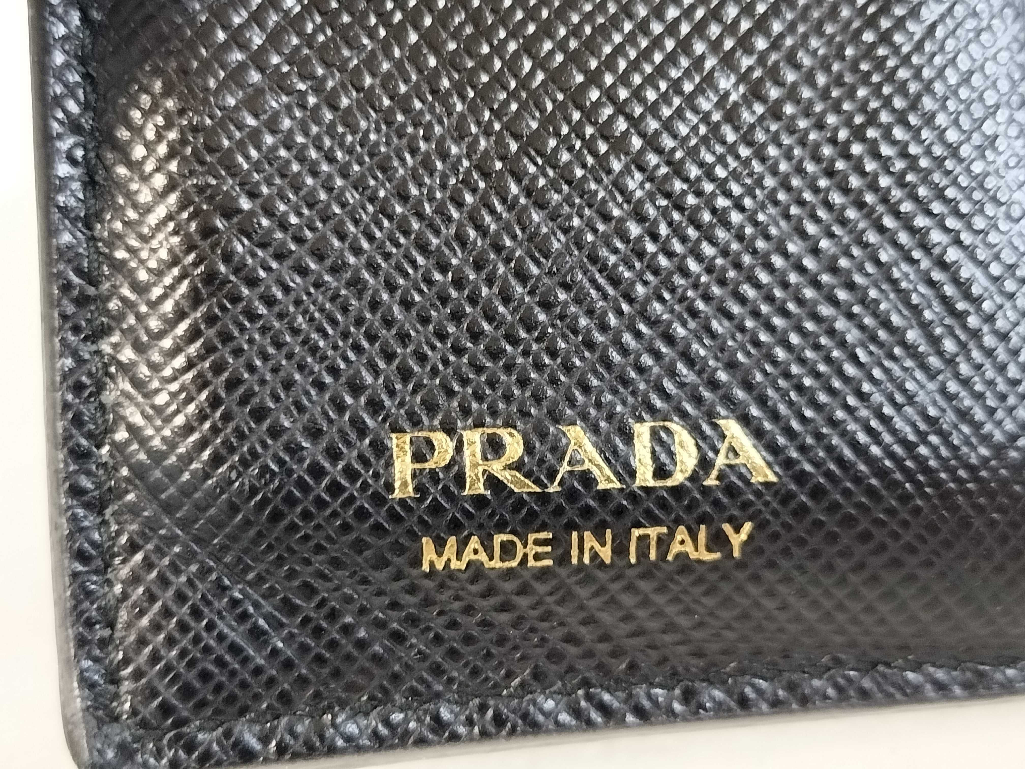 Saffiano Bi-fold Wallet with Black Logo — view 8