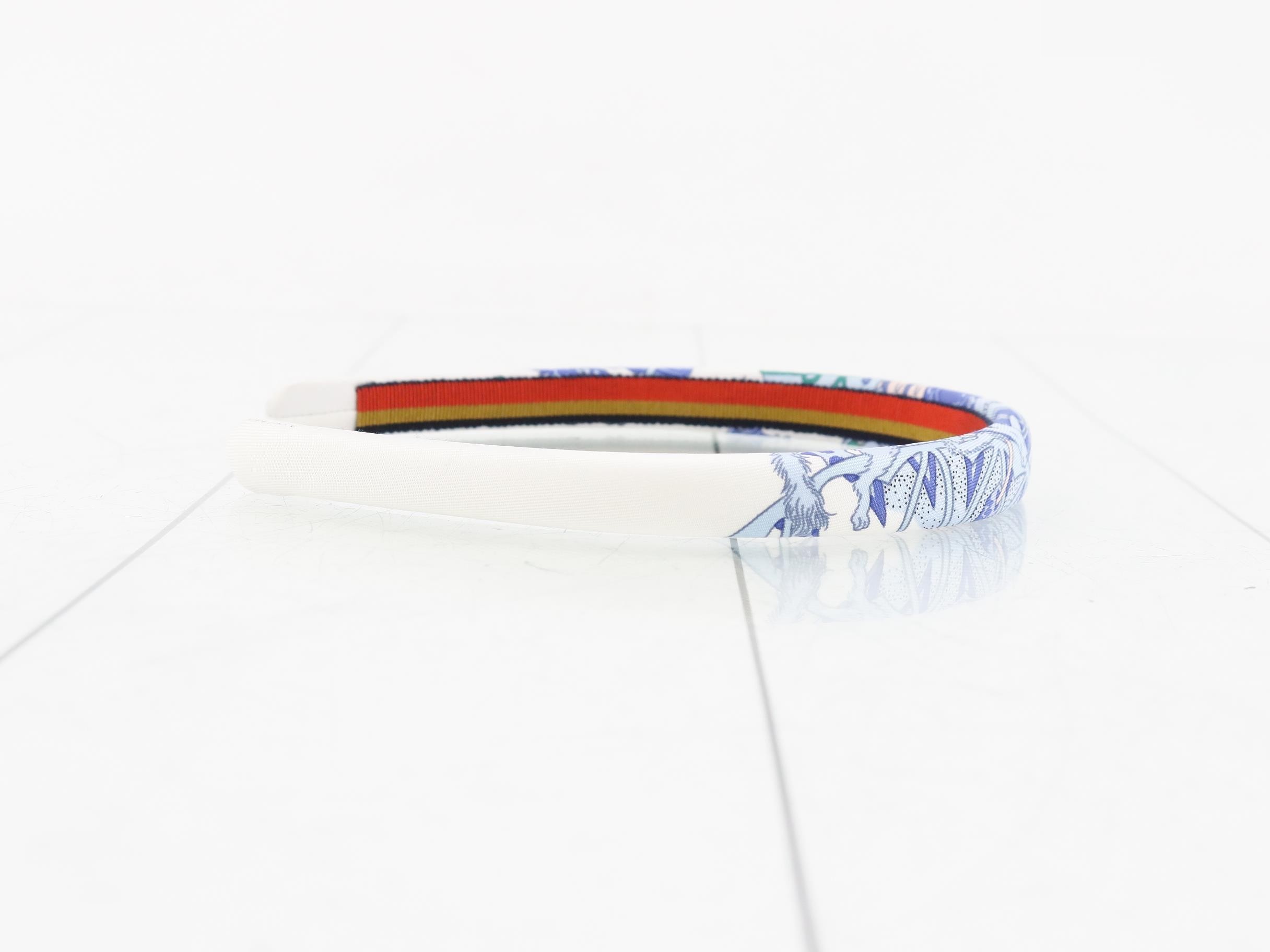100% Silk Headband with Scarf Pattern, Comes with Box and Storage Bag — view 3
