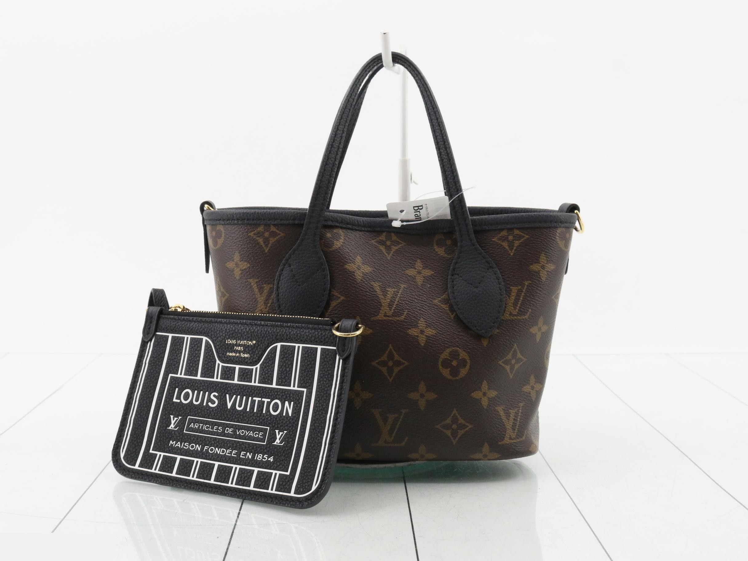 Neverfull Inside Out BB Noir (Strap and Pouch Included)