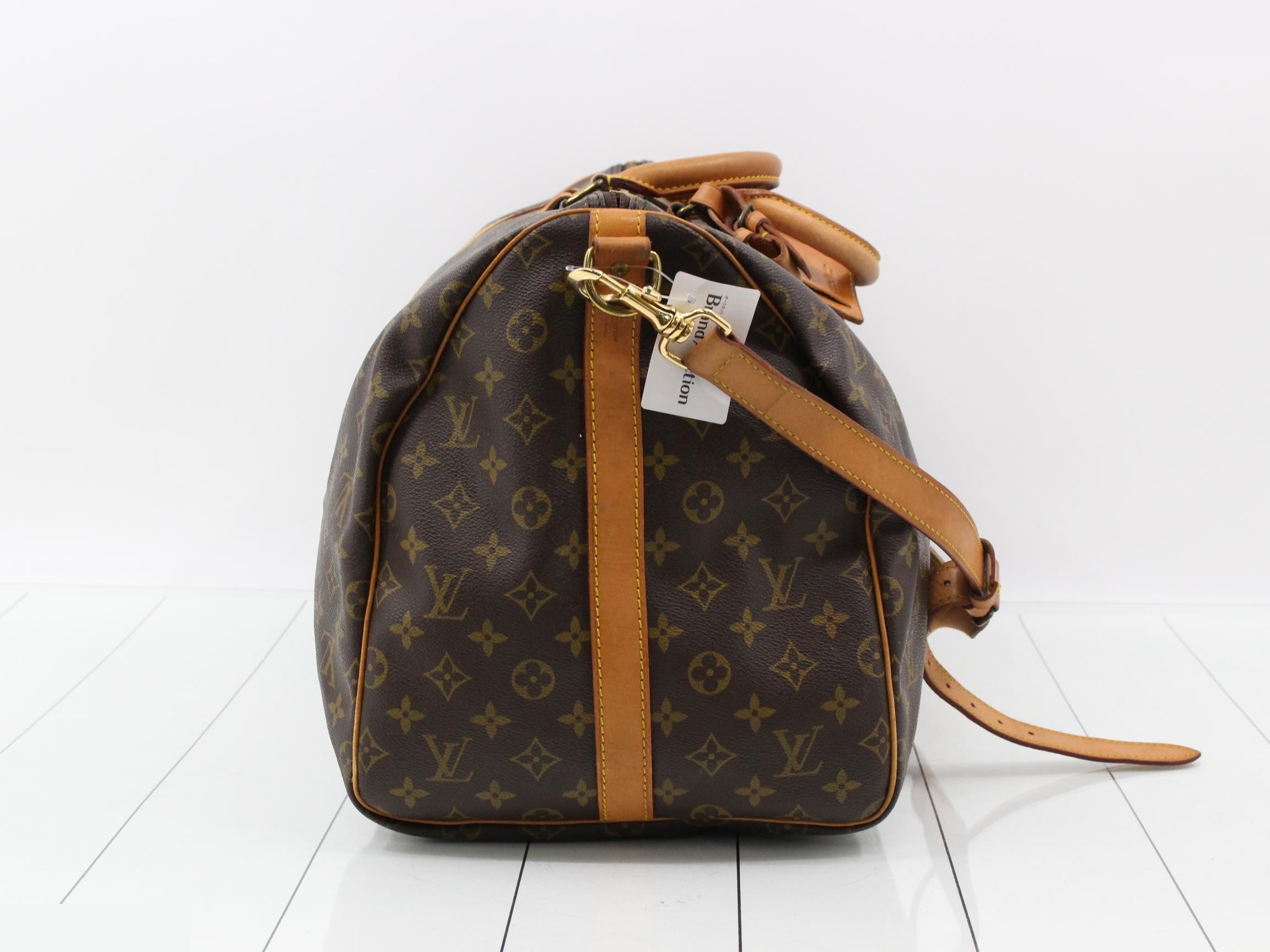 M41414 Keepall Bandoulière 55 Boston Bag, Monogram, Brown — view 4