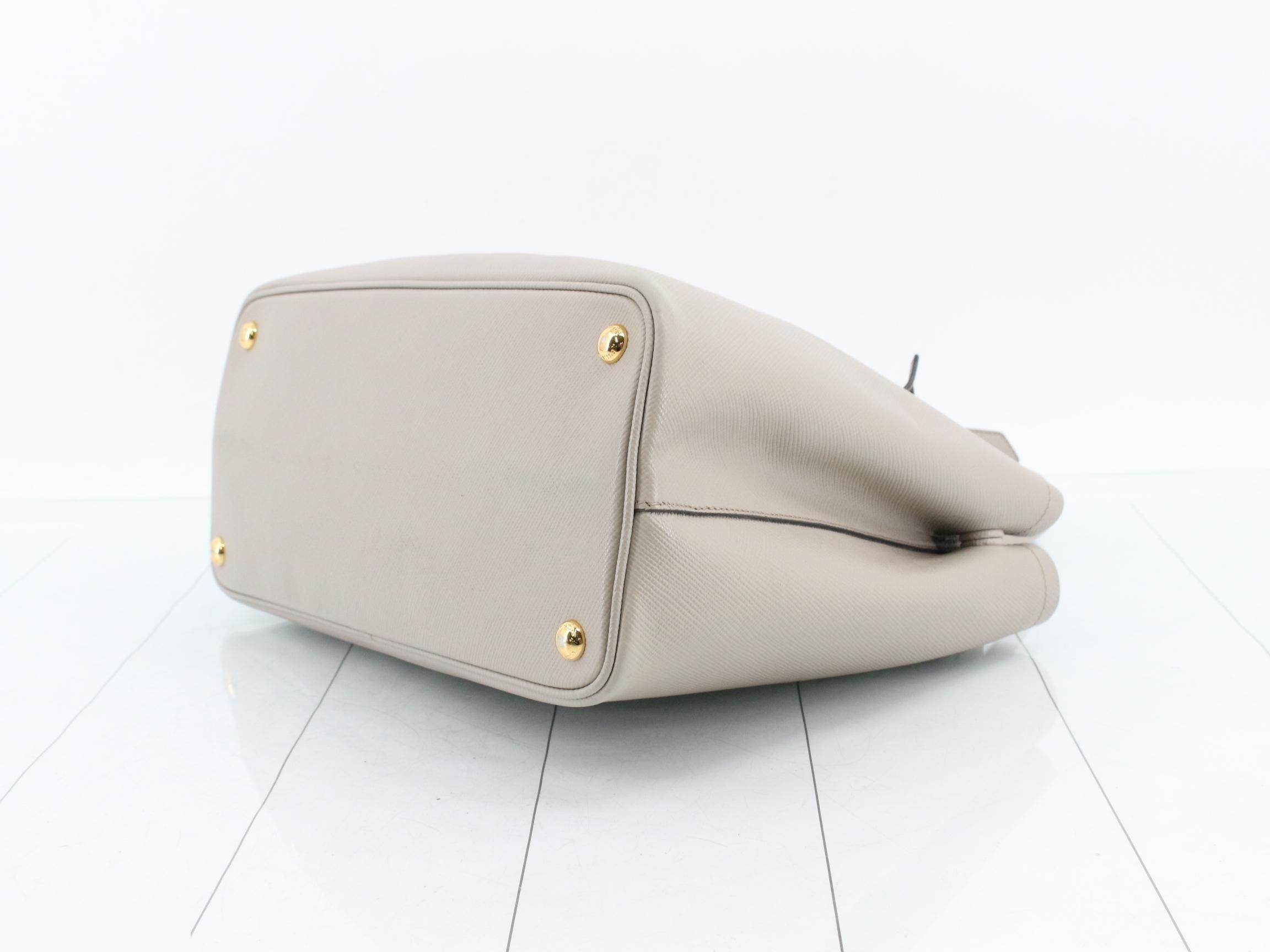 Galleria Saffiano handbag, greige — view 6