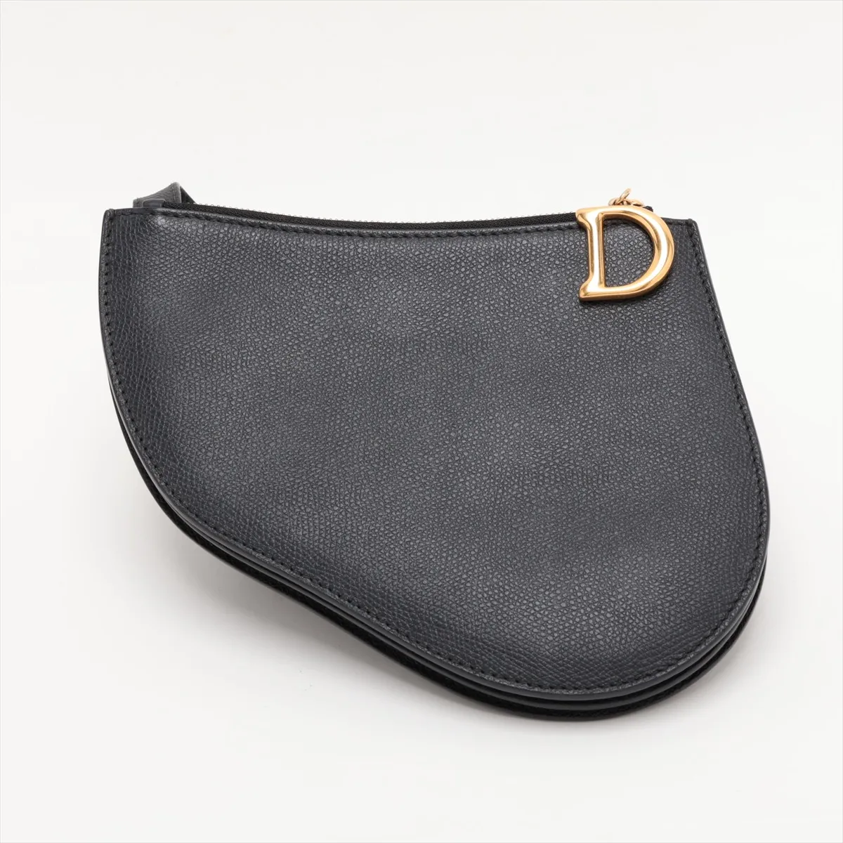 Saddle Leather Shoulder Bag, Black — view 2