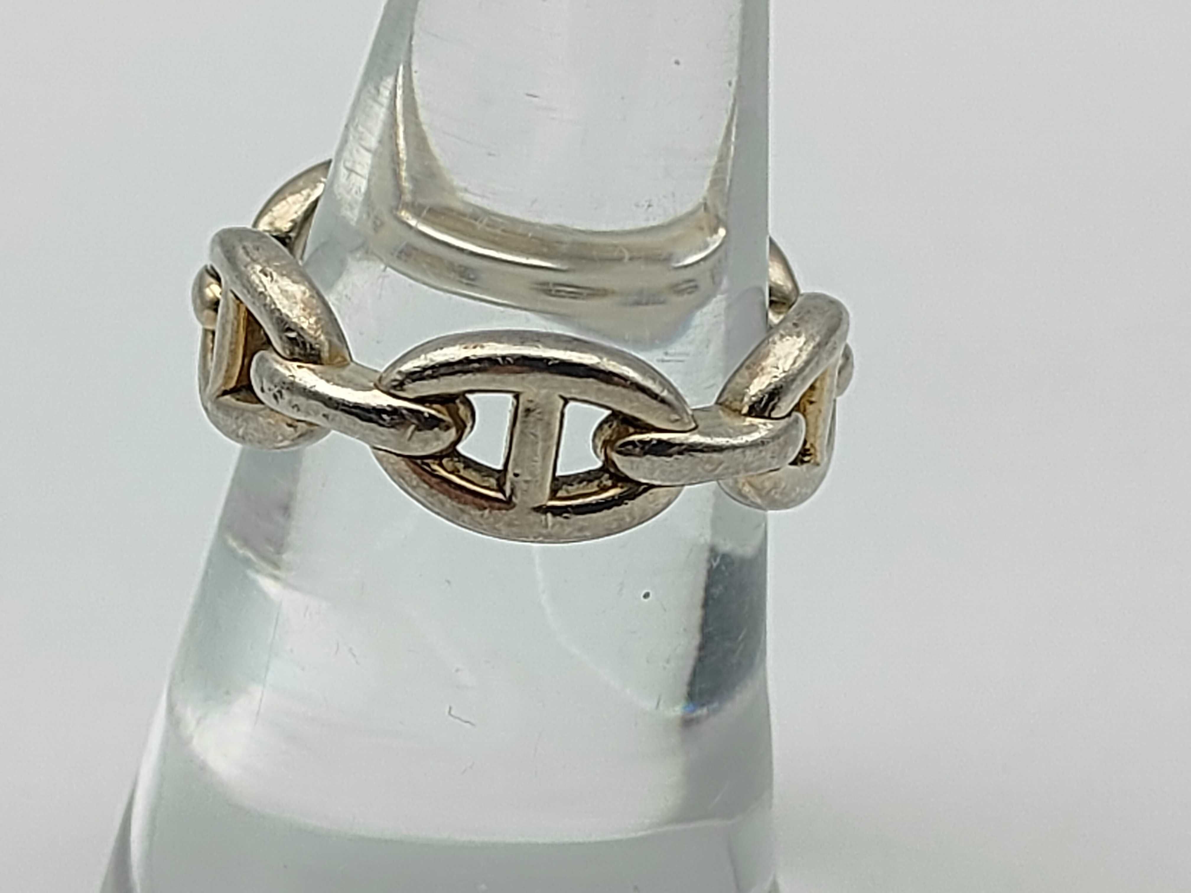 Chaine d'Ancre Enchainée Ring, Ag925, #57, 6.4g. — view 2